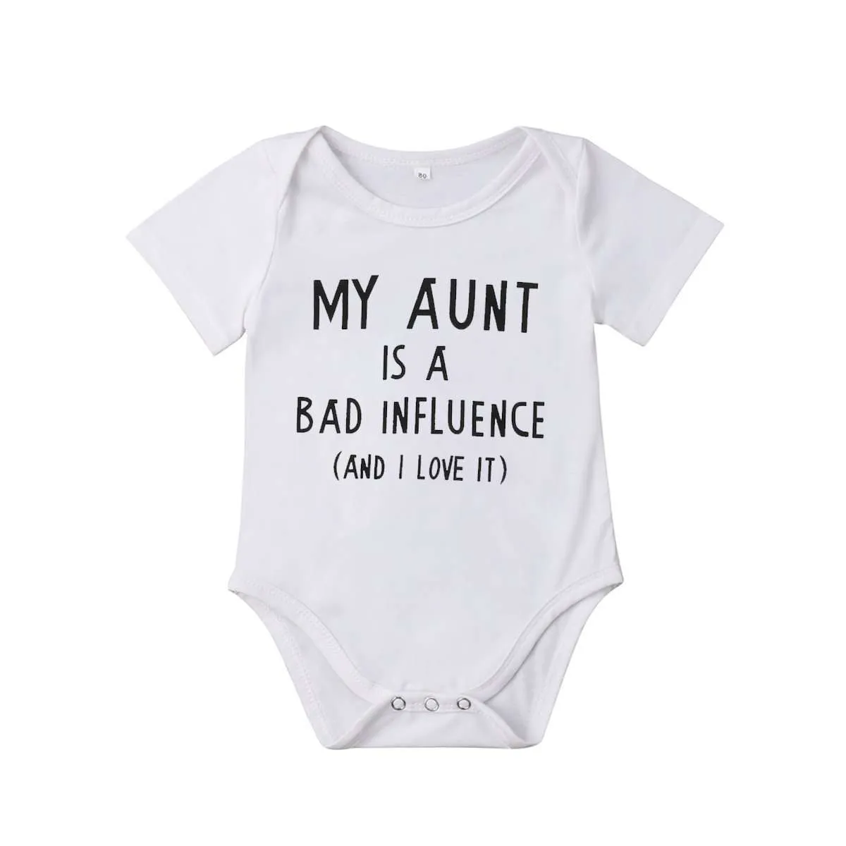 Aunt Bad Influence Bodysuit (MRK X) cheap baby clothes online