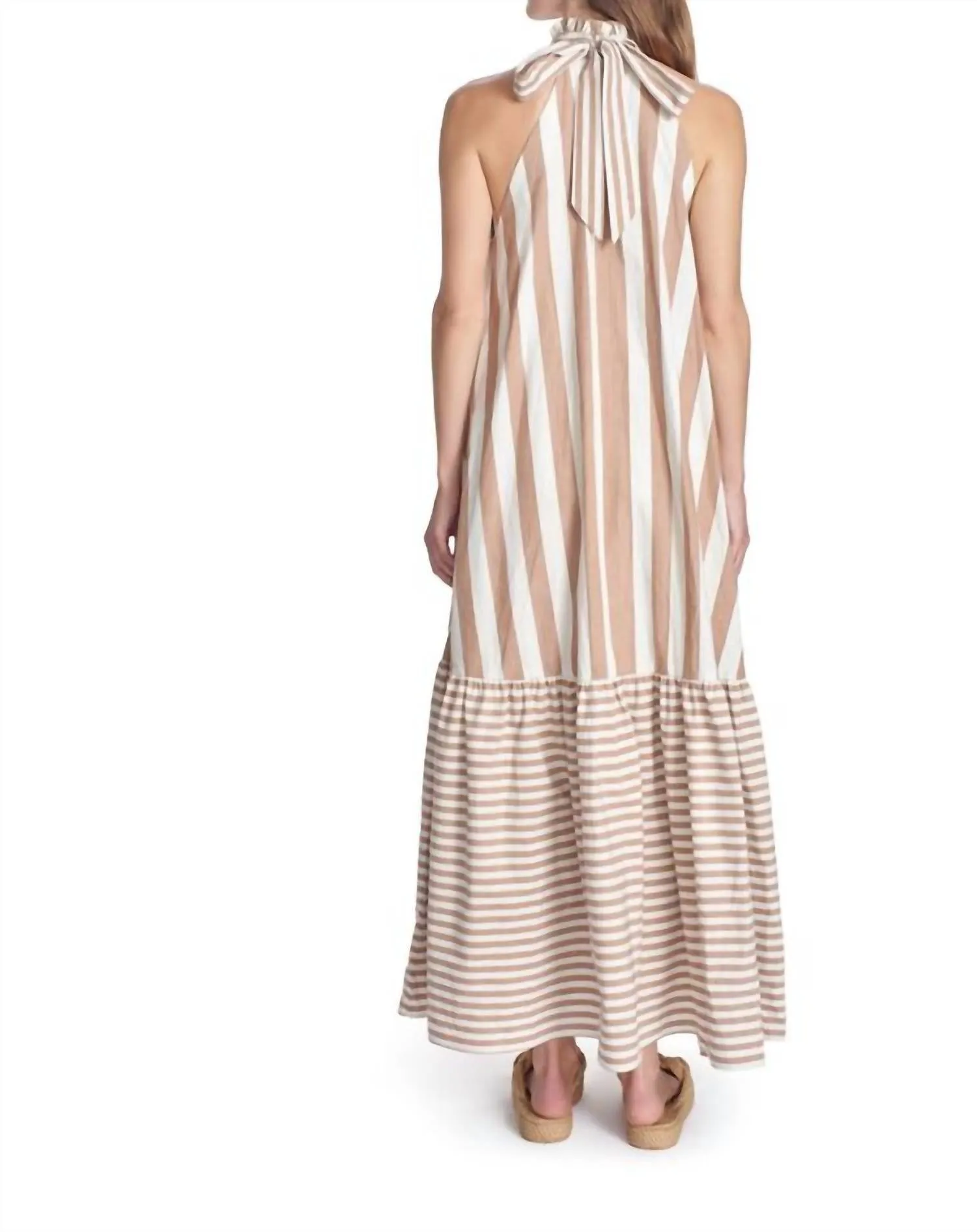 Avalon Dress In Tan