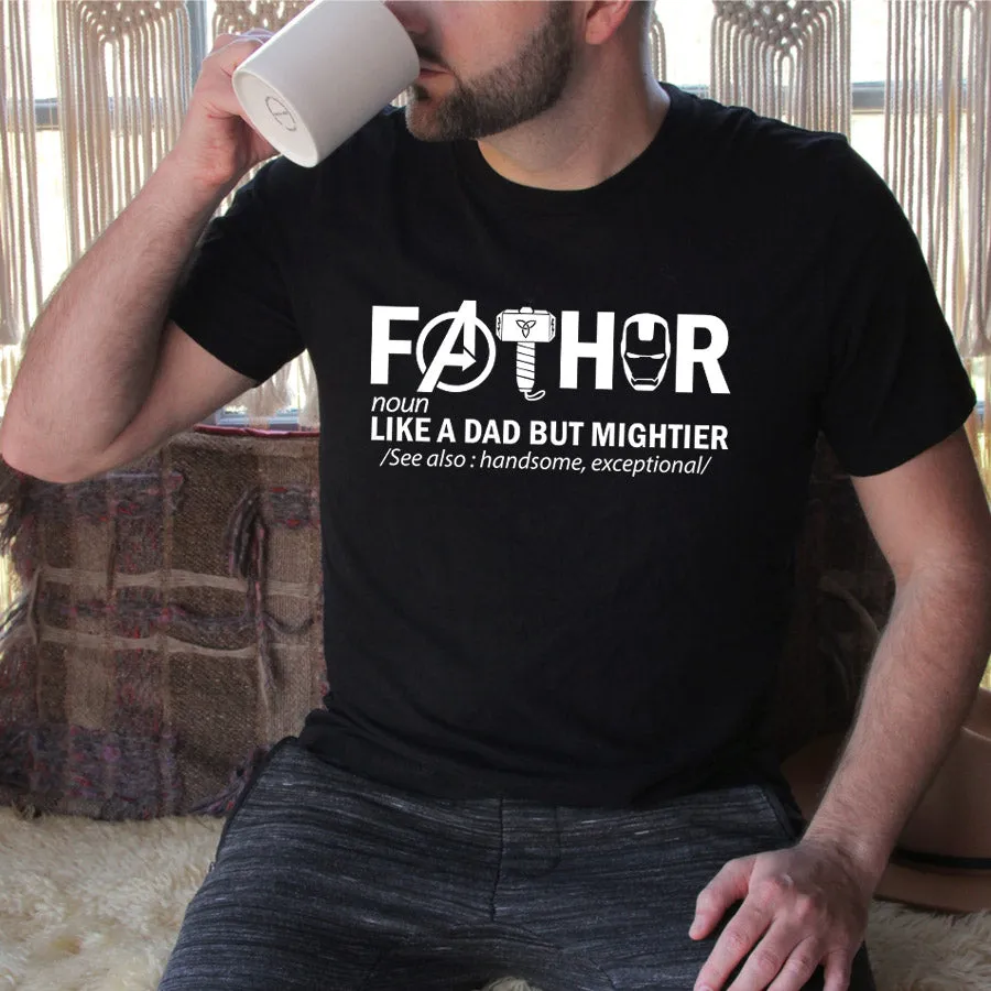 Avenger Dad Black T-Shirt dad bod shirts discount