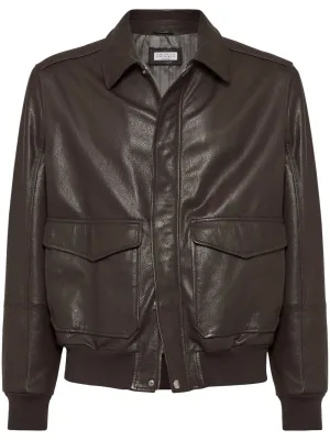 Aviator Leather Jacket winter jackets clearance