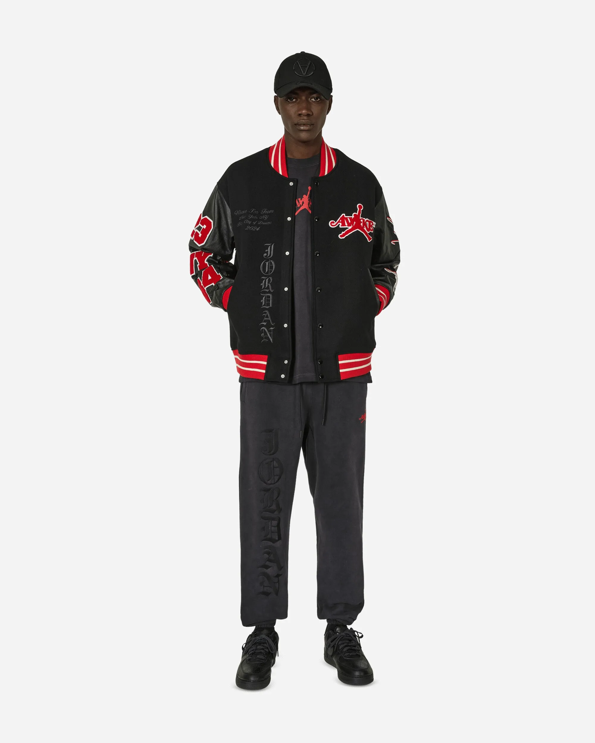 Awake NY Varsity Jacke Schwarz