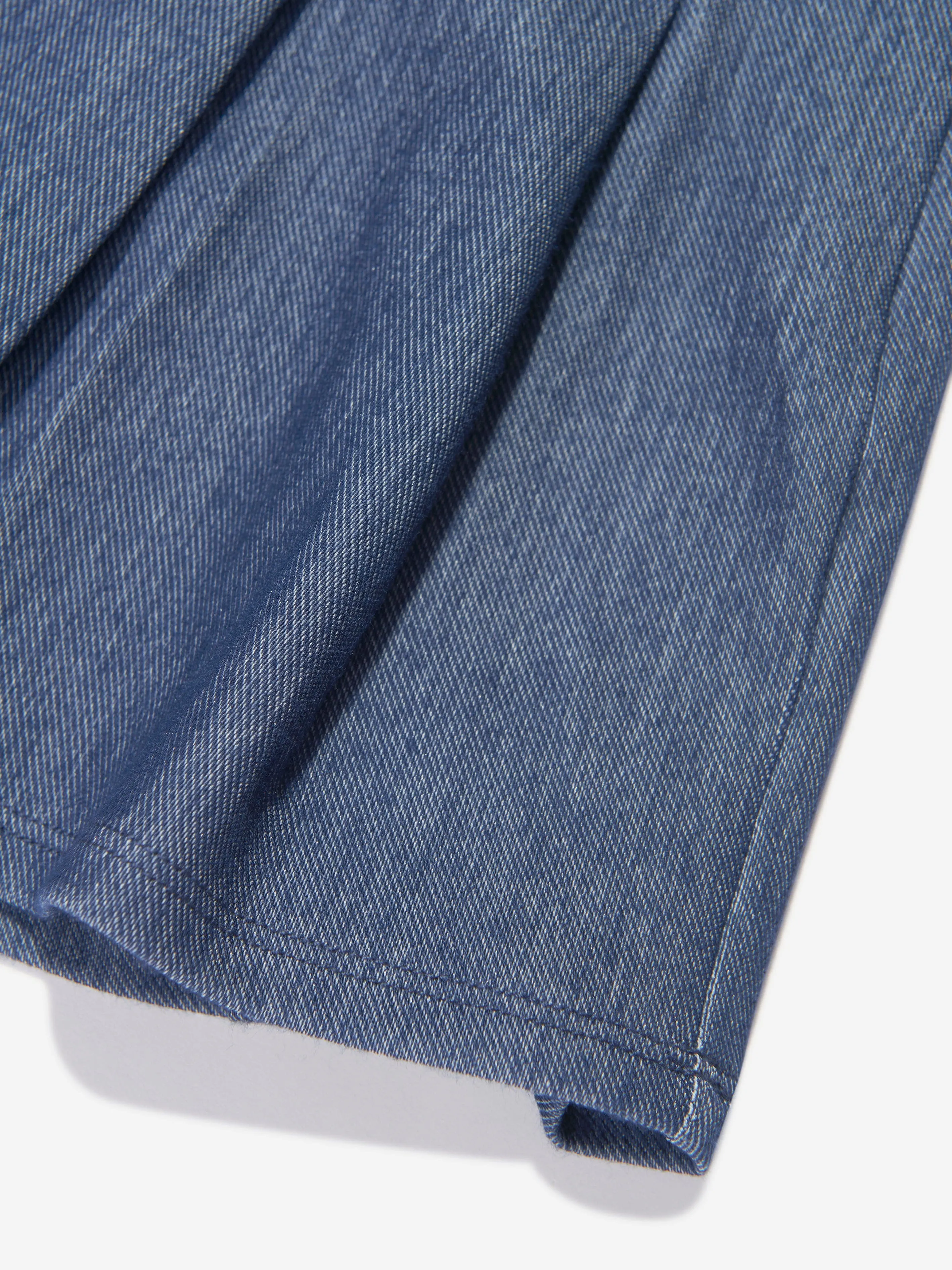 AY von AYLA Girls Denim Look Plissierter Minirock in Blau