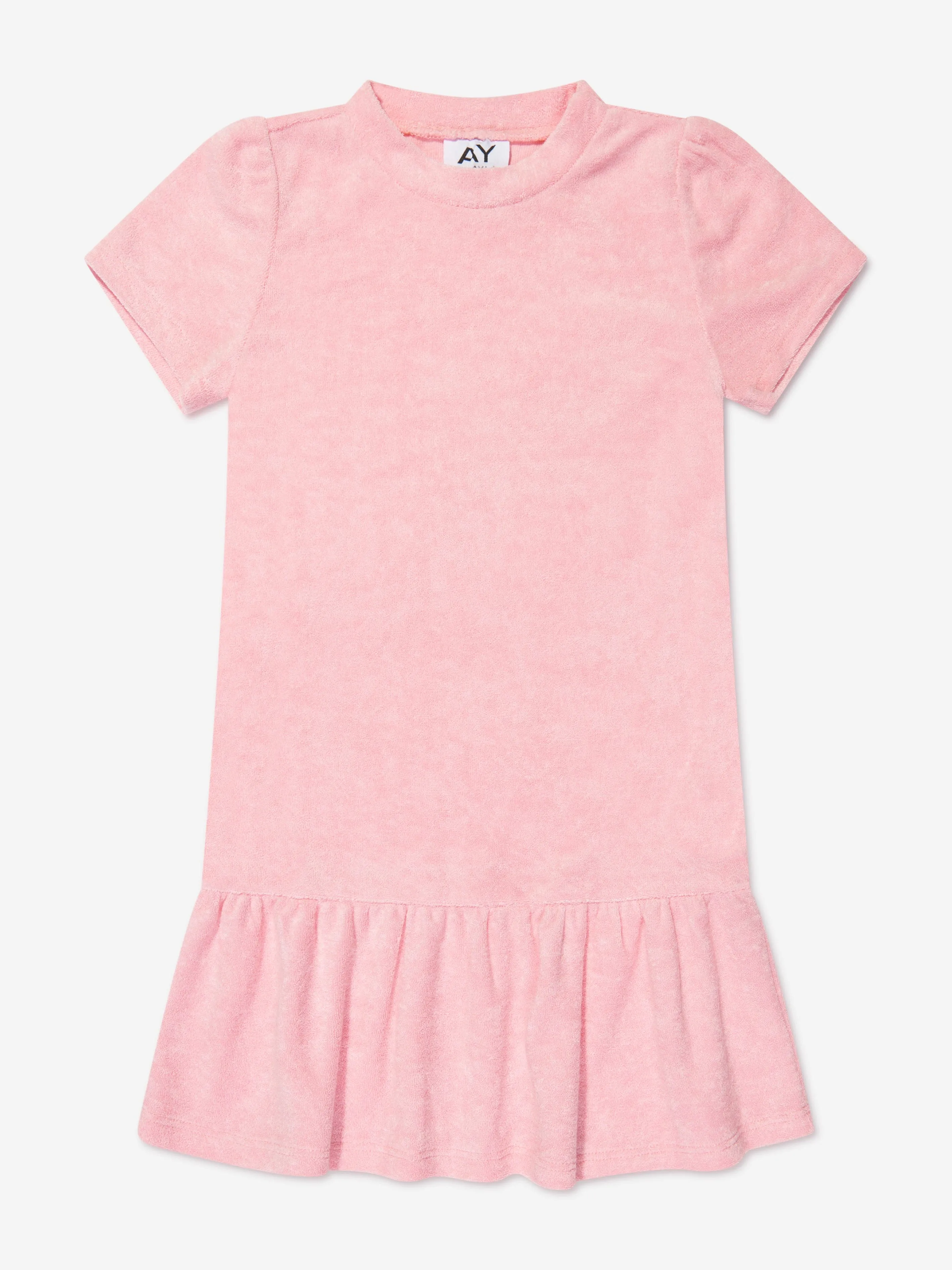 AY von AYLA Girls Frottee-Minikleid in Rosa