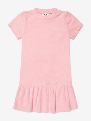 AY von AYLA Girls Frottee-Minikleid in Rosa