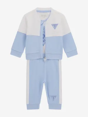 3-teiliger Baby-Jungen Trainingsanzug in Blau