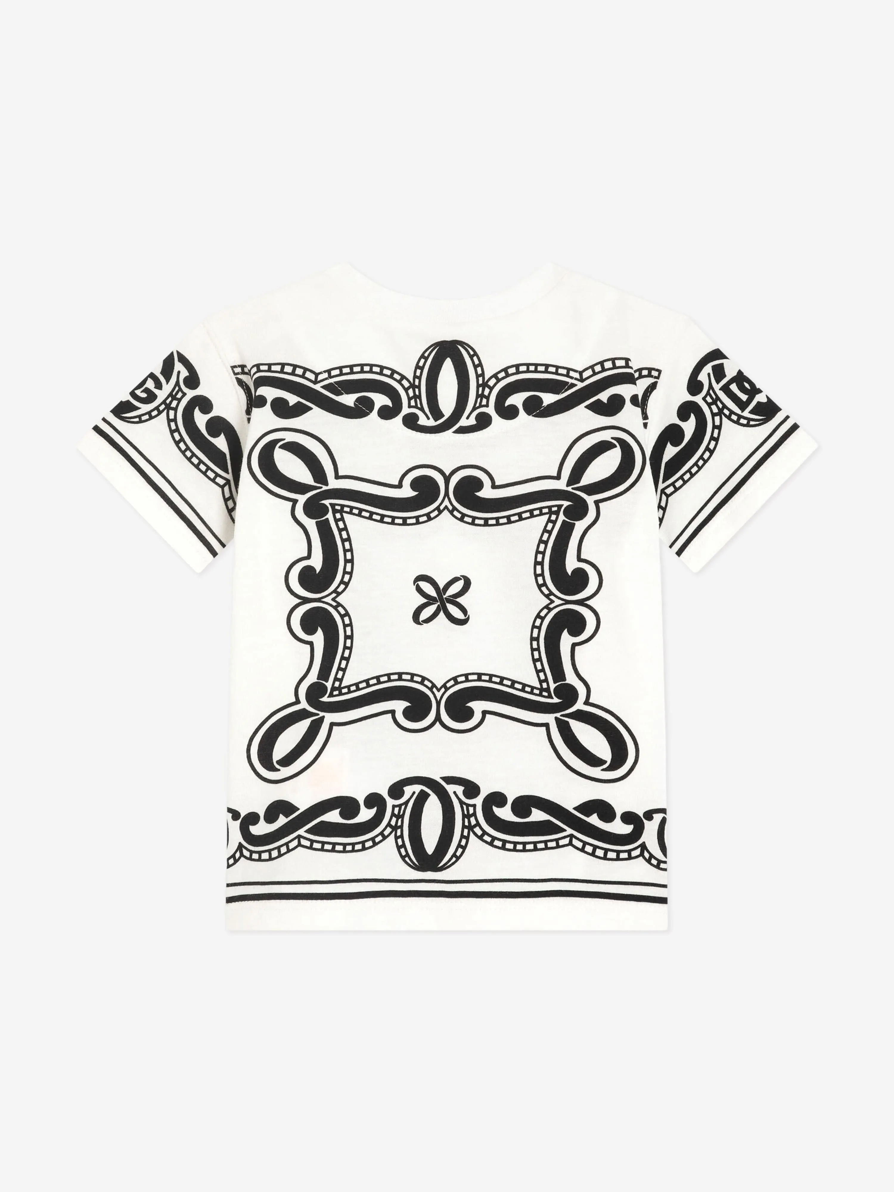 Baby Boys Bandana-Print T-Shirt in Weiß