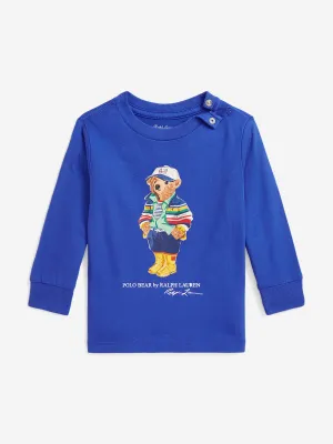 Baby Boys Bär Langarm T-Shirt in Blau