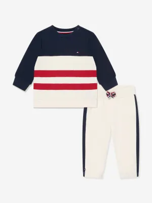 Baby Boys Colourblock Tracksuit in Mehrfarbig