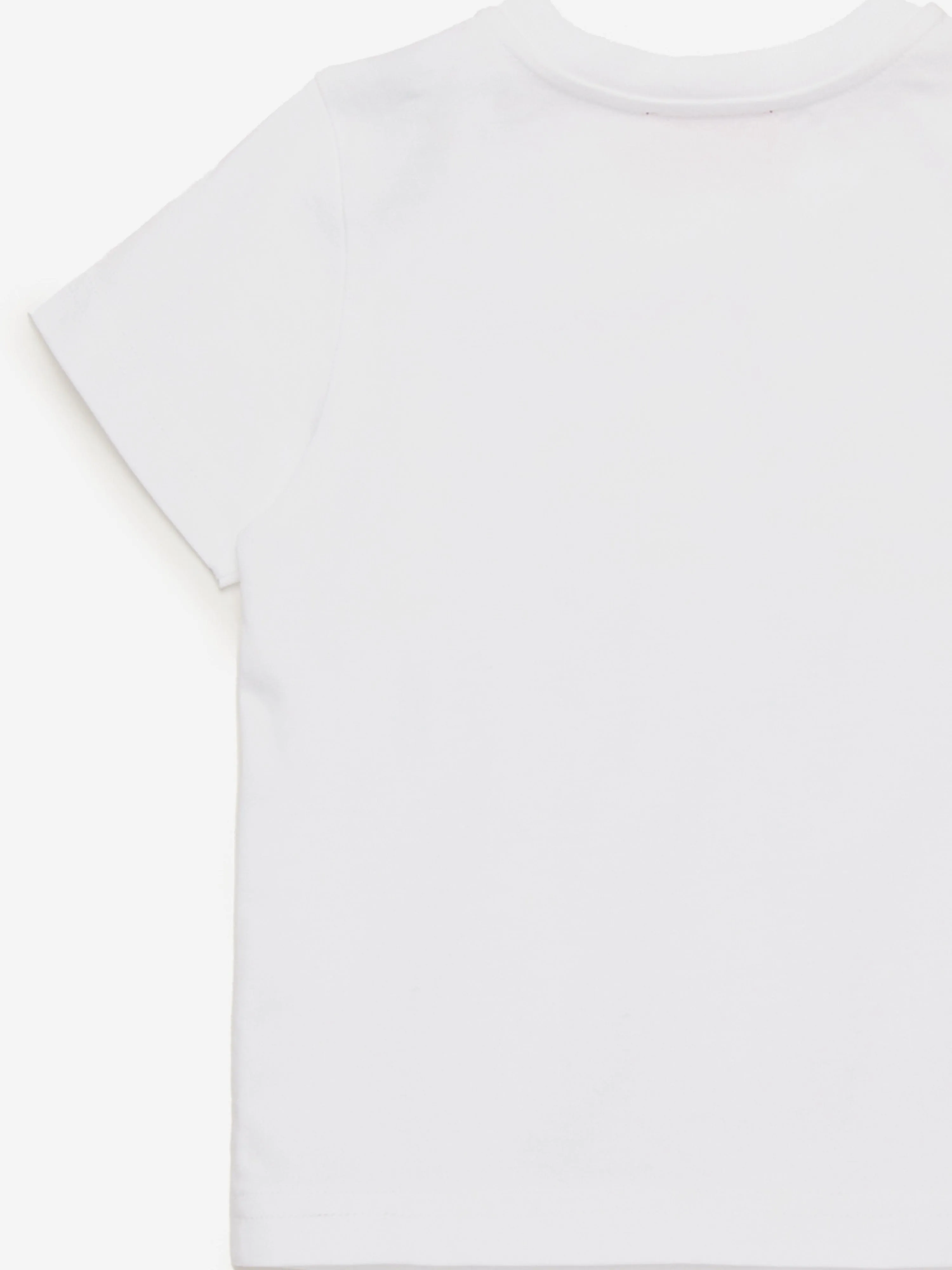 Weiße bedruckte T-Shirt mit Umhängetasche für Babyjungen