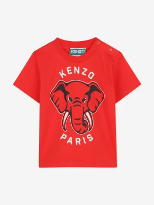 Rotes Elefanten-T-Shirt für Babyjungen