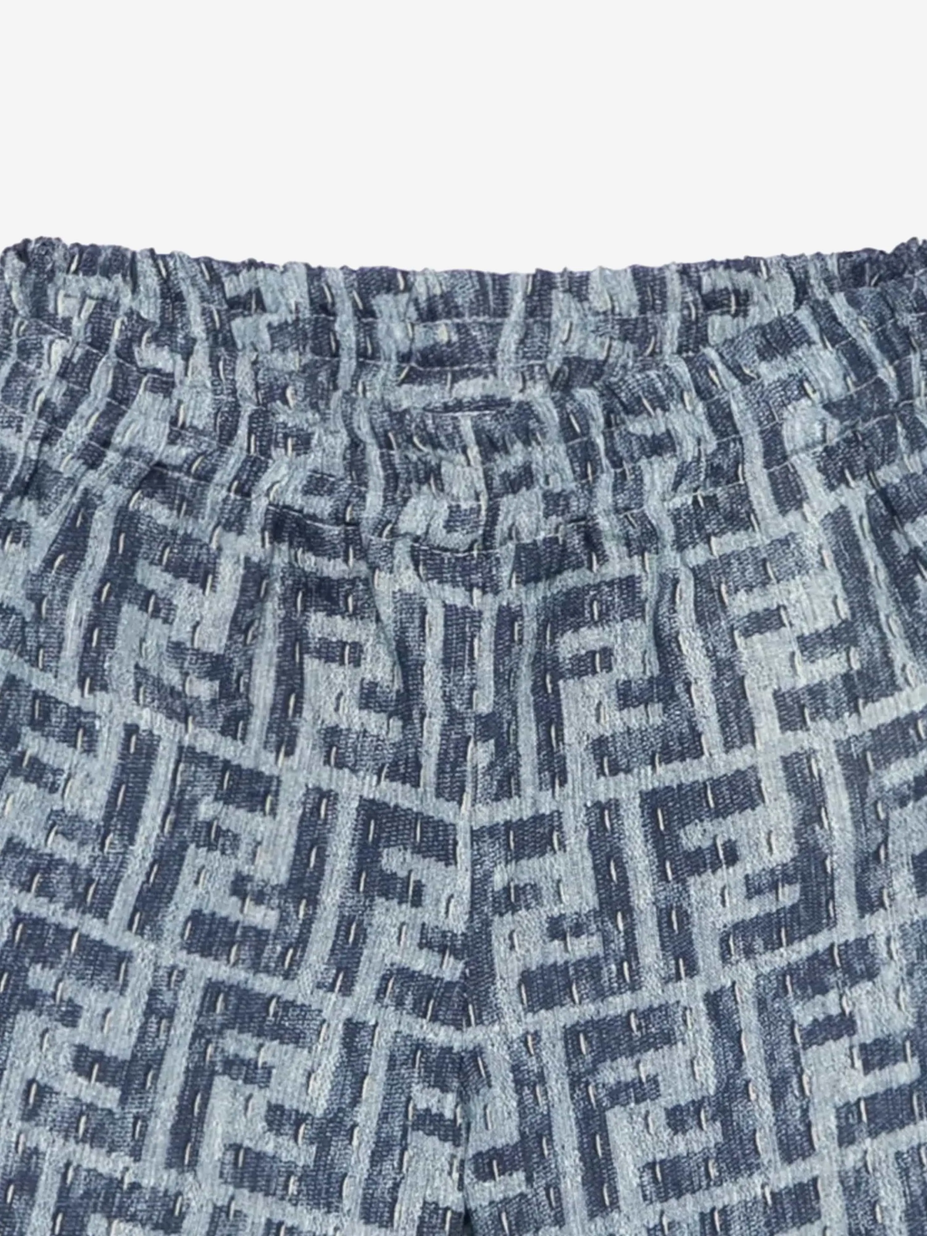 Baby Boys FF Leinen Shorts in Blau