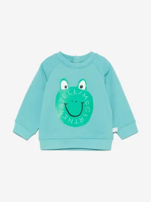 Baby Boys Frosch-Logo Sweatshirt in Blau