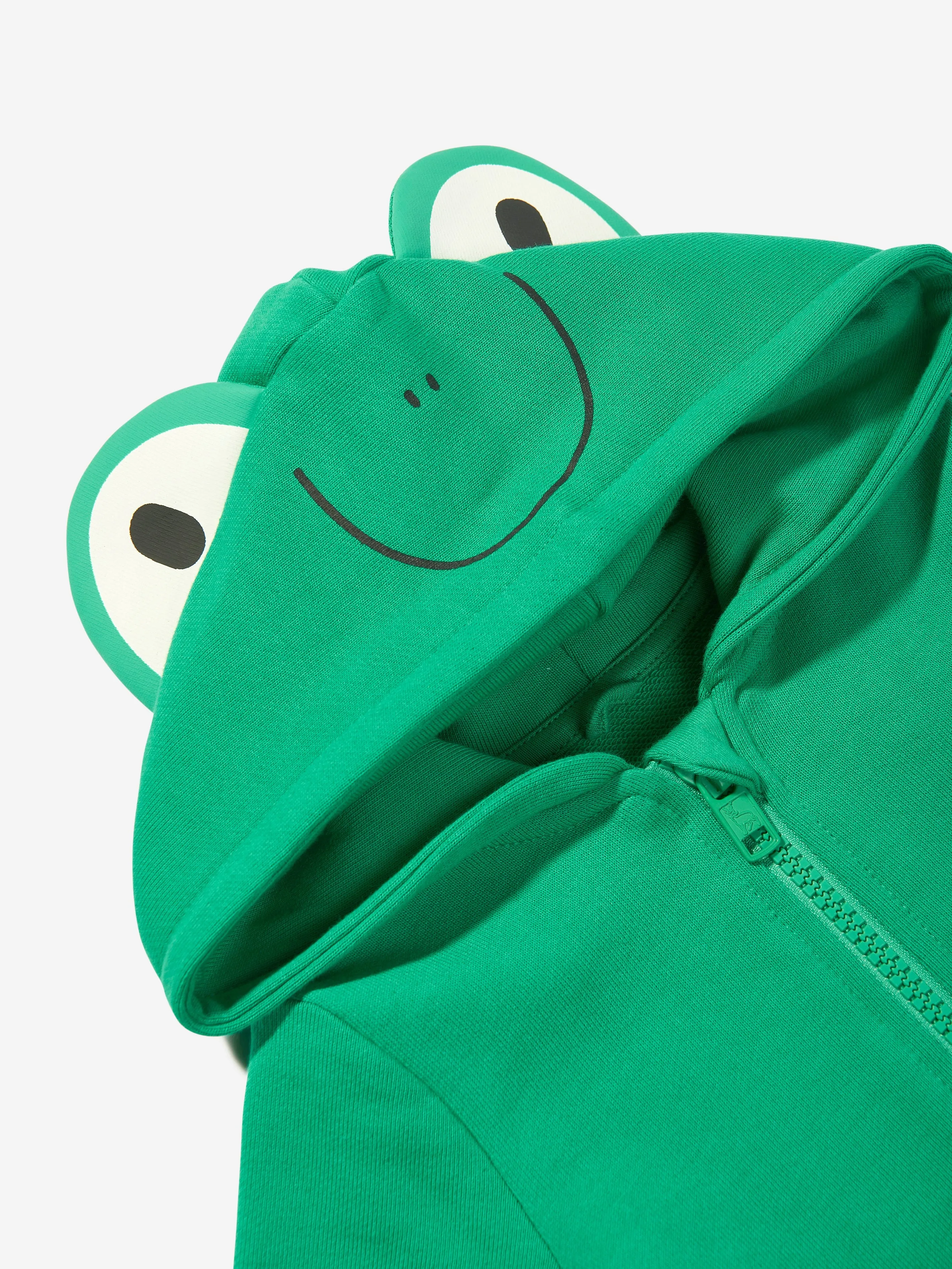 Grünes Reißverschluss-Oberteil mit Froschmotiv für Babyjungen