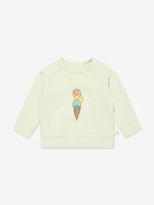 Baby Boys Eiscreme Logo Sweatshirt in Grün