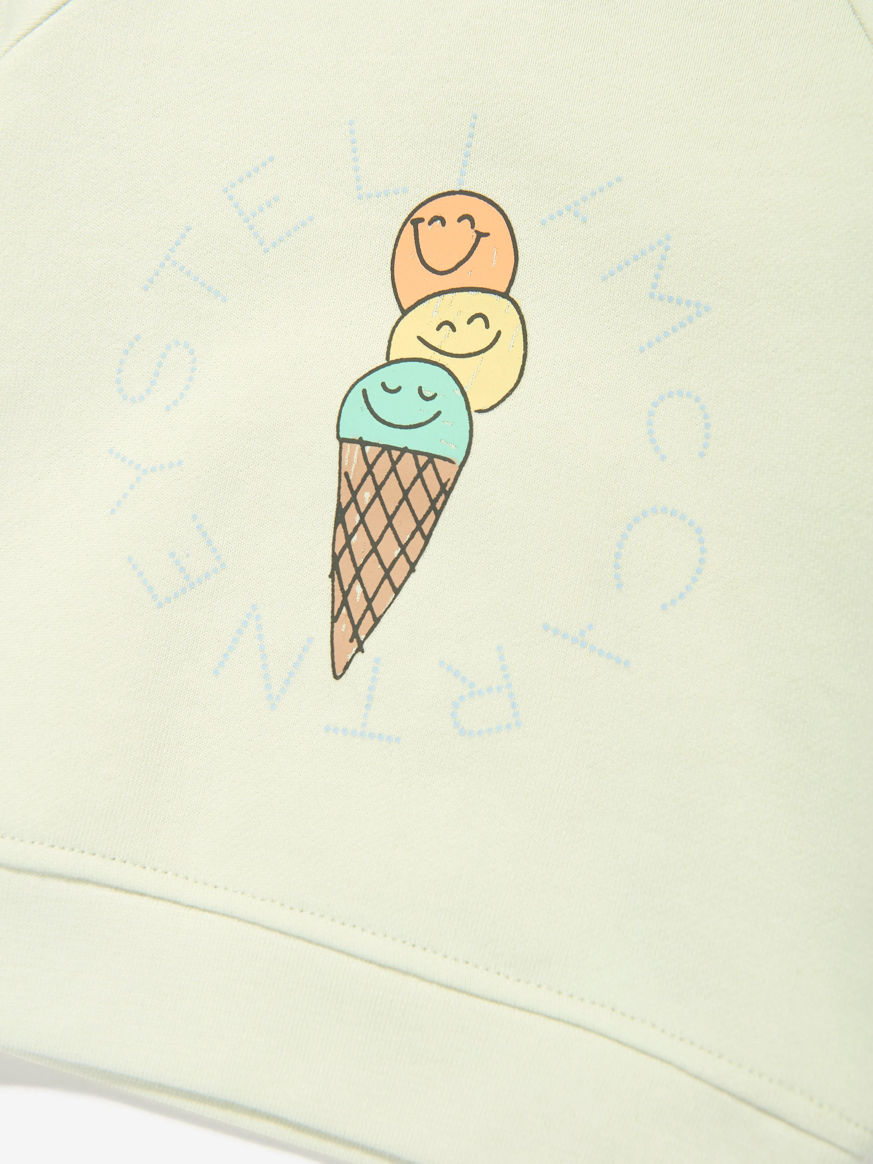 Baby Boys Eiscreme Logo Sweatshirt in Grün
