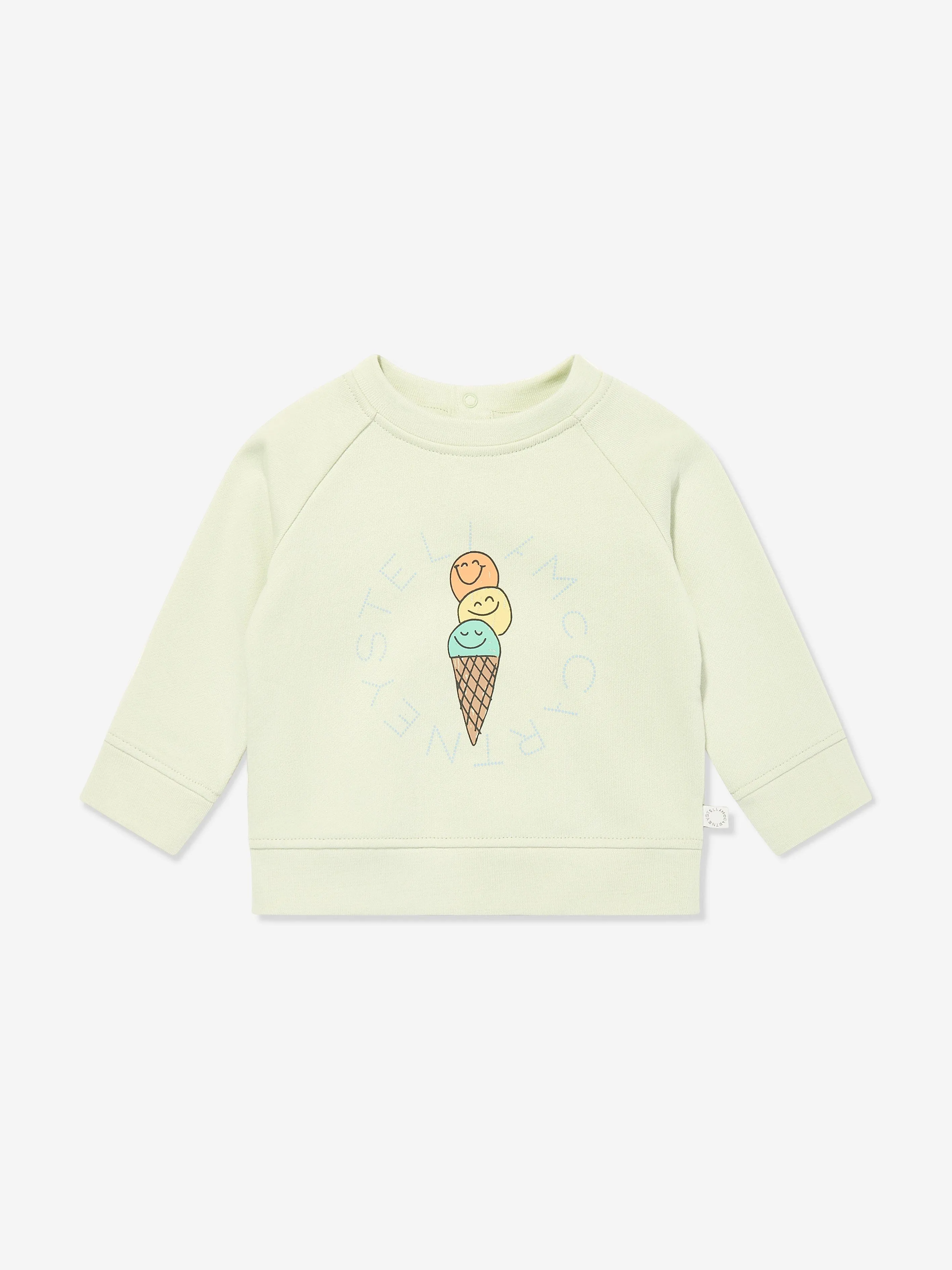Baby Boys Eiscreme Logo Sweatshirt in Grün