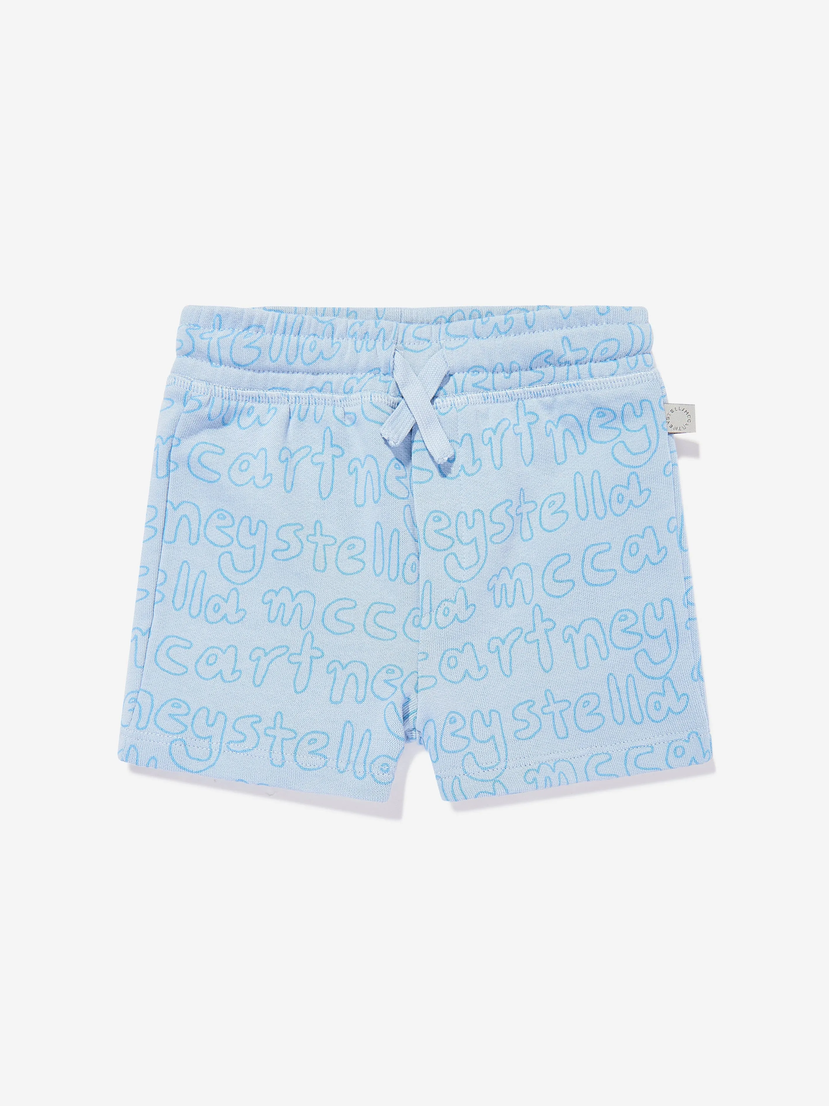 Buben Logo-Jersey-Shorts in Blau