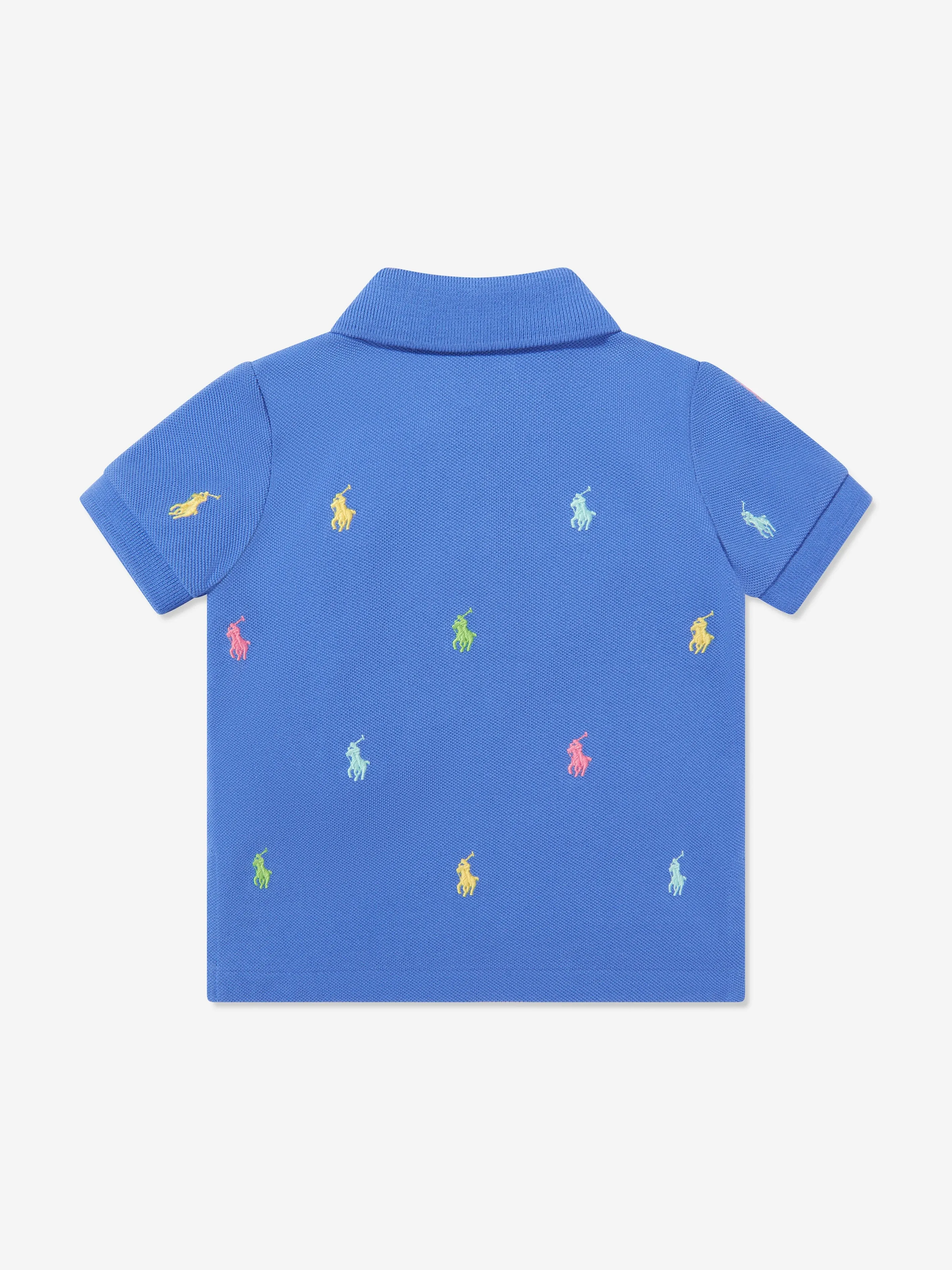 Logo Polohemd für Jungen in Blau