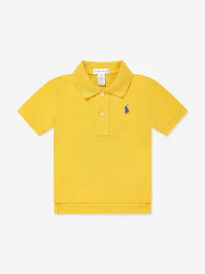 Logo Polohemd für Jungen in Gelb