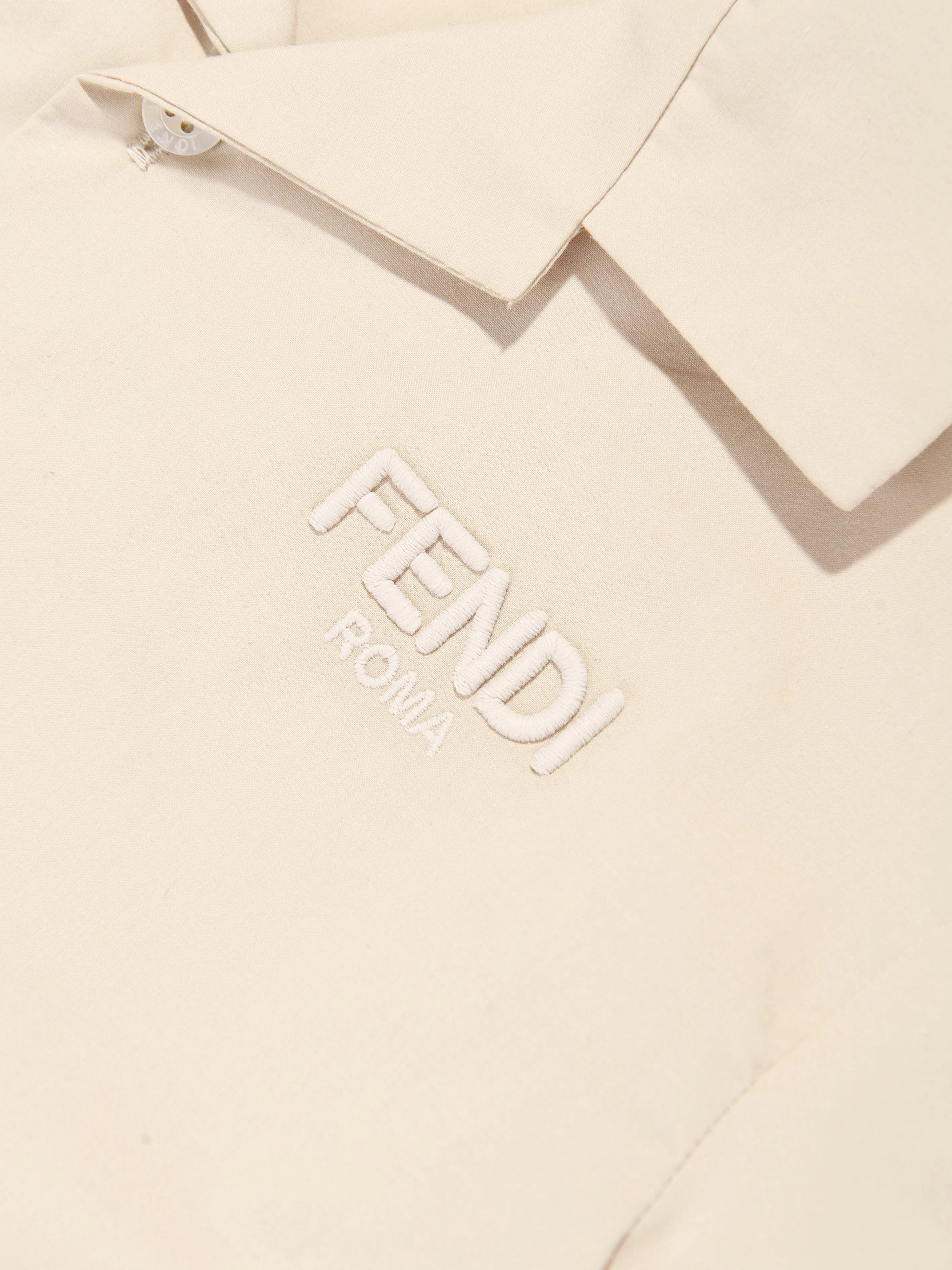 Baby Boys Logo Shirt in Beige