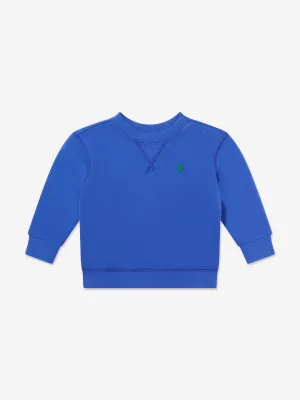 Baby Boys Logo Sweatshirt in Blau