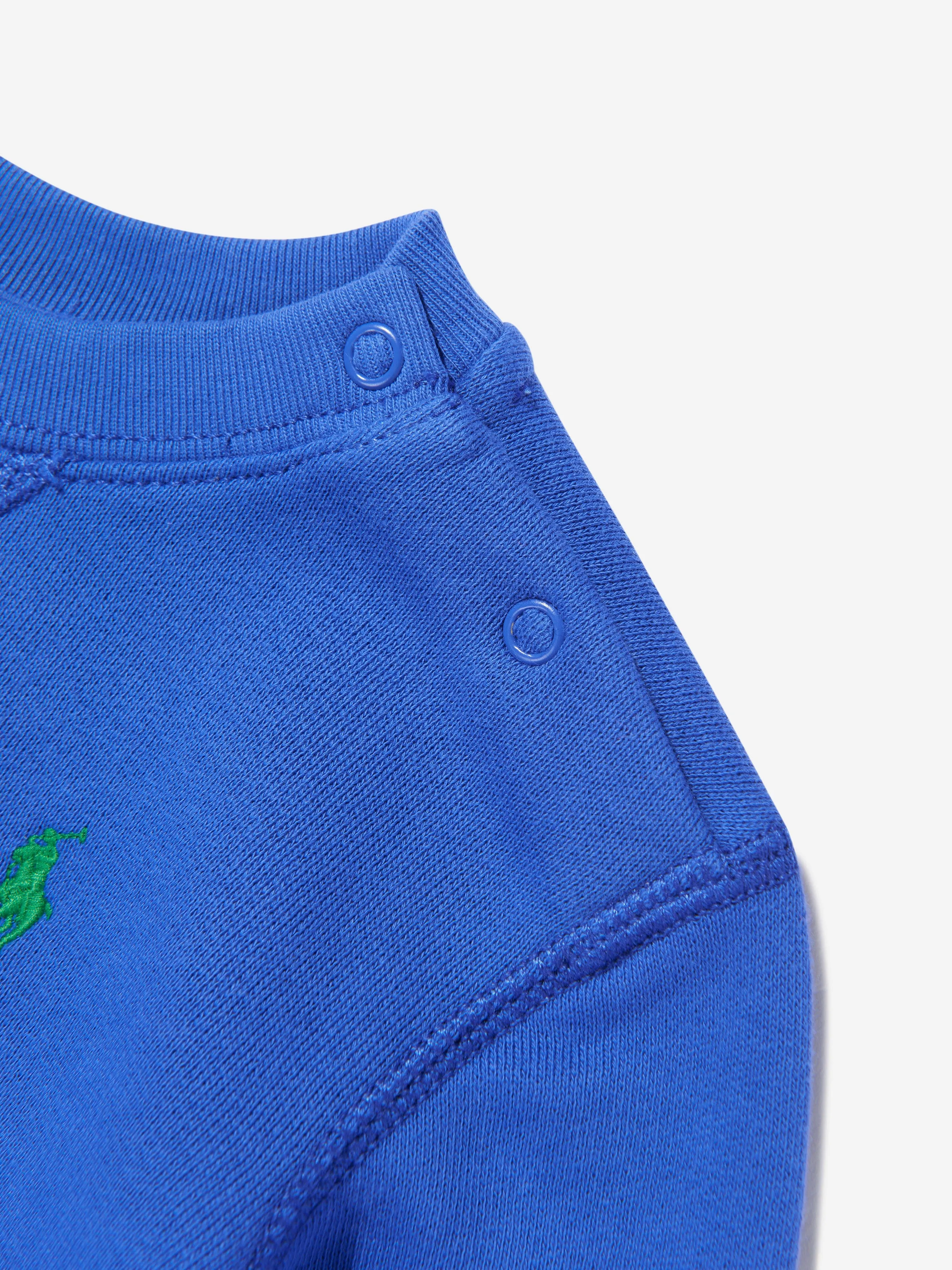 Baby Boys Logo Sweatshirt in Blau