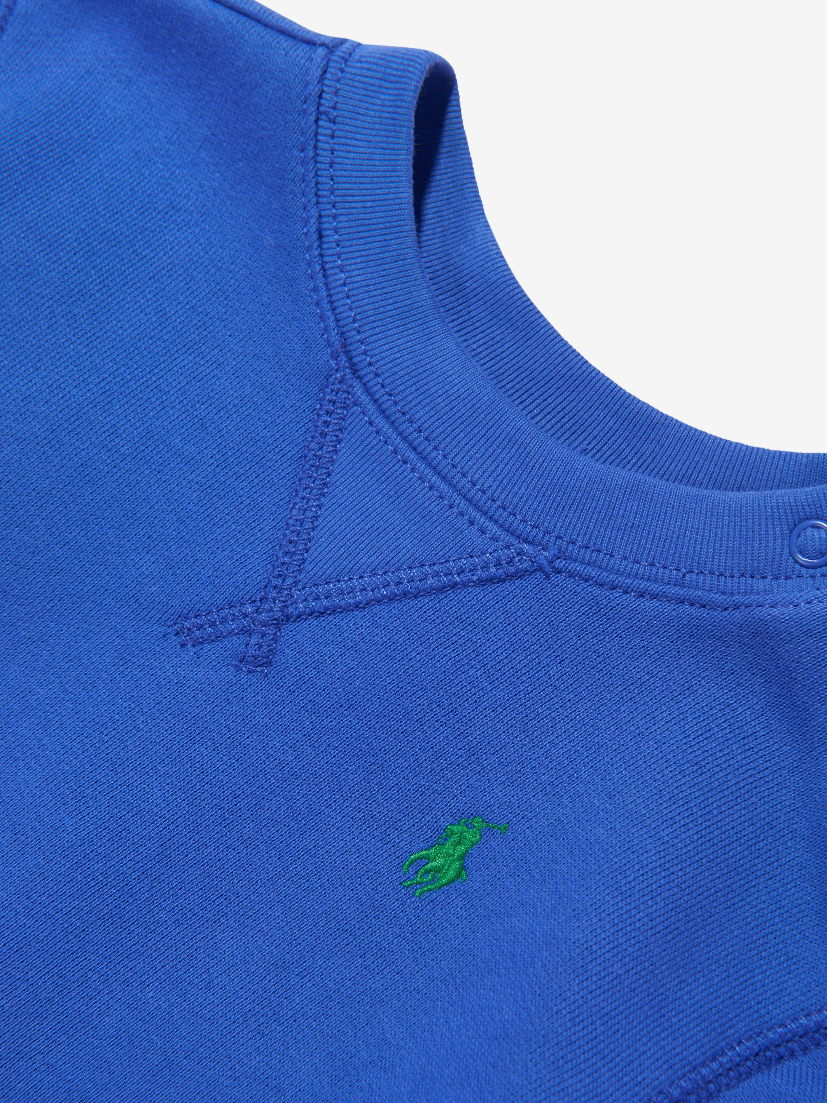Baby Boys Logo Sweatshirt in Blau