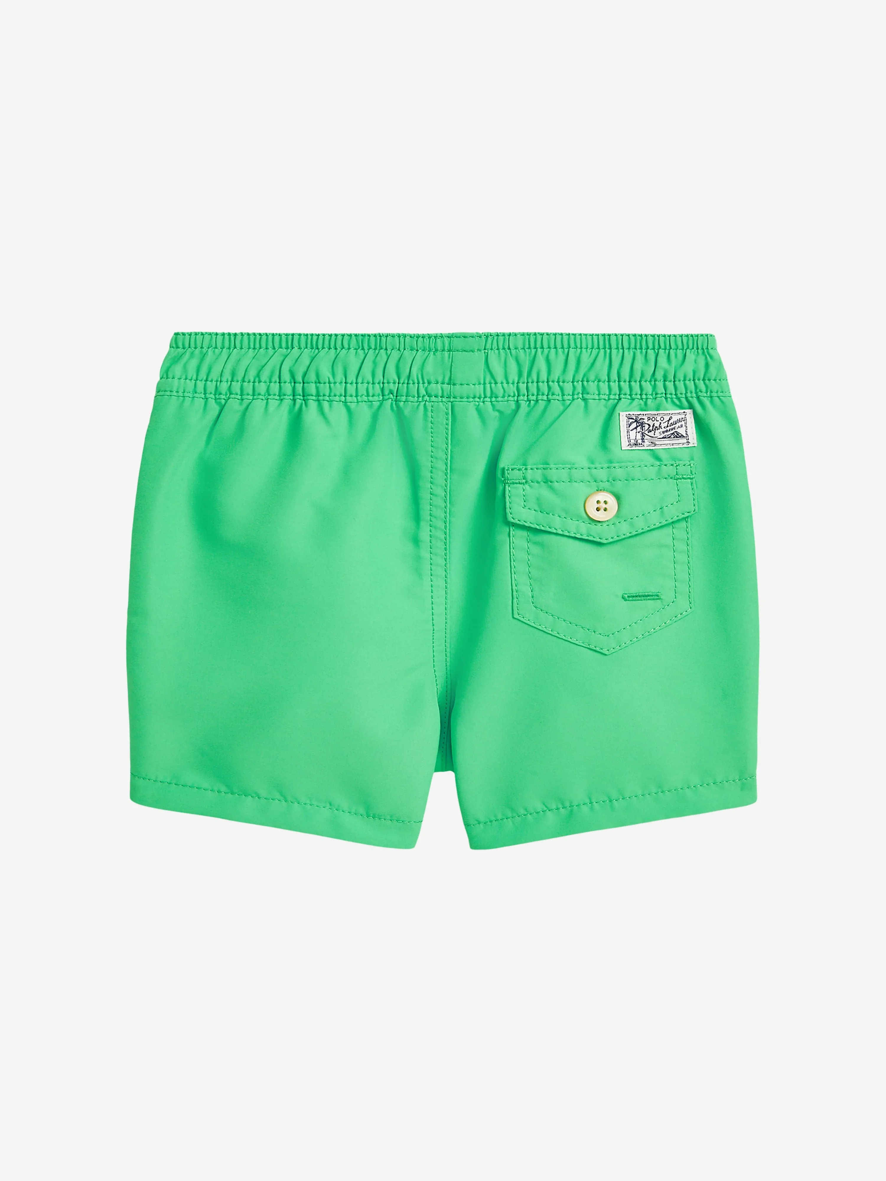 Baby Boys Logo Badeshorts in Grün