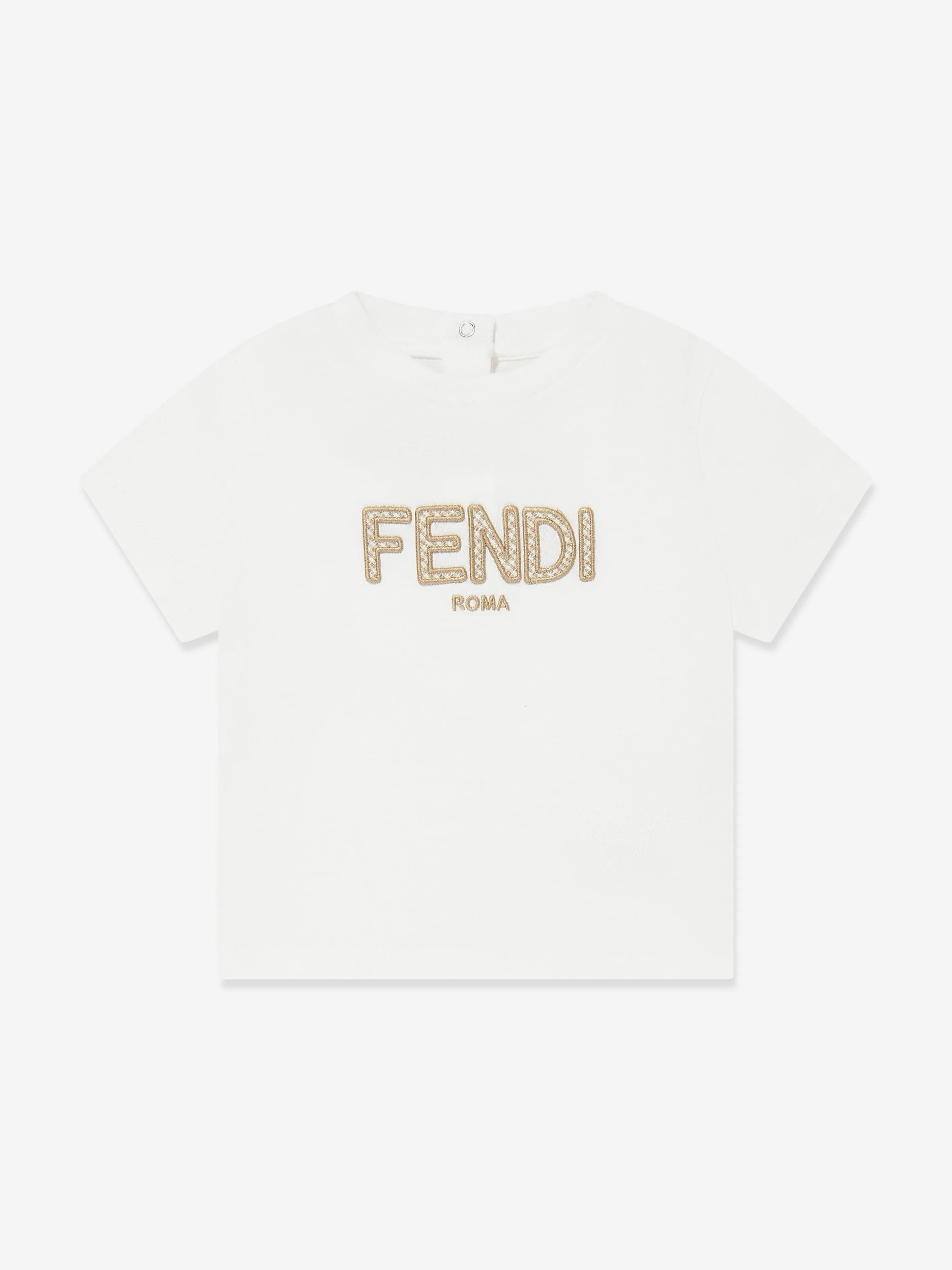 Logo T-Shirt für Babyjungen in Weiß