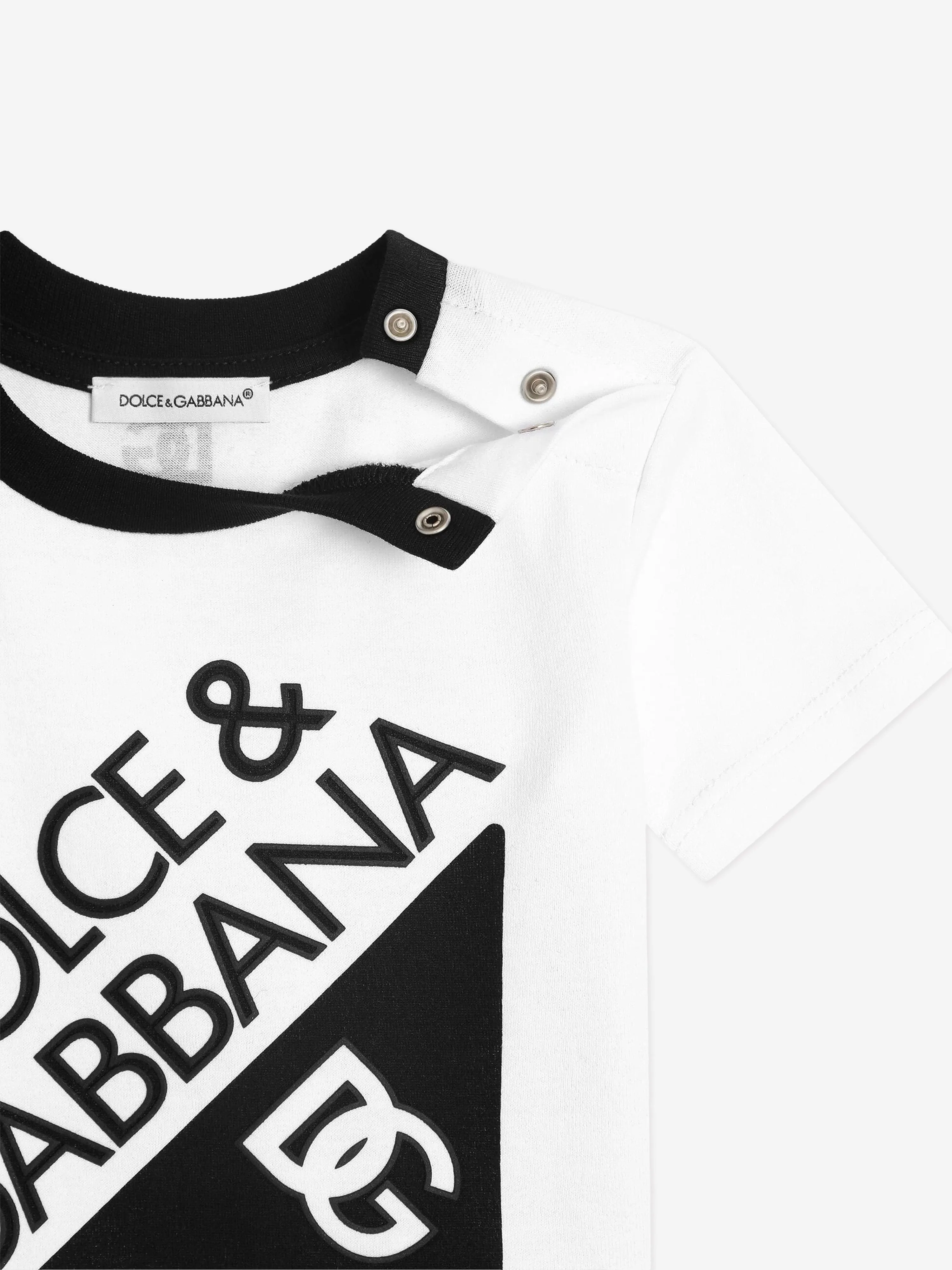 Logo T-Shirt für Babyjungen in Weiß