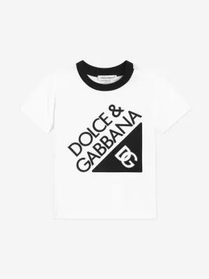 Logo T-Shirt für Babyjungen in Weiß