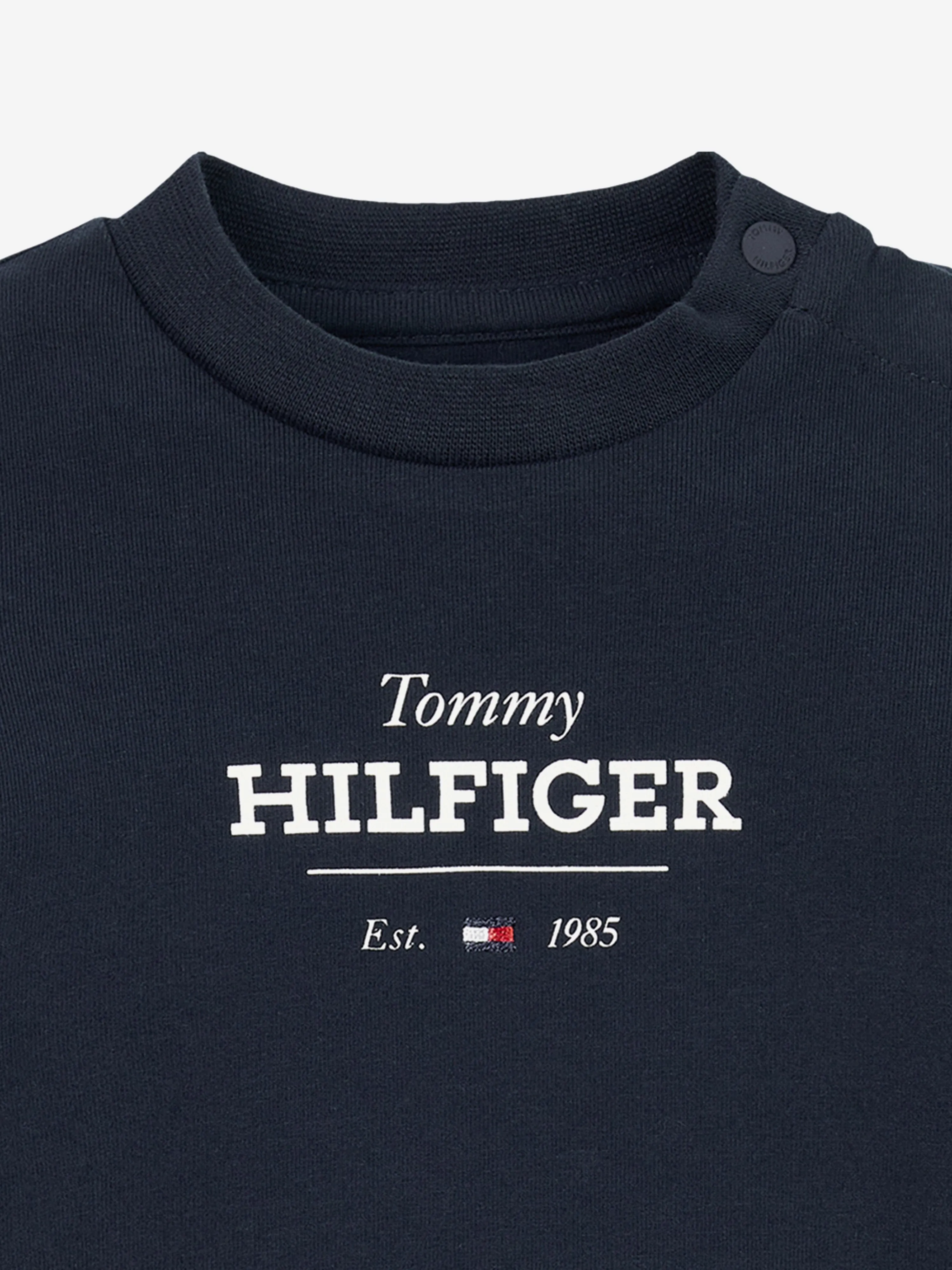 Baby Boys Monotype 1985 Langarm T-Shirt in Marineblau
