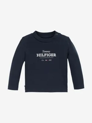 Baby Boys Monotype 1985 Langarm T-Shirt in Marineblau