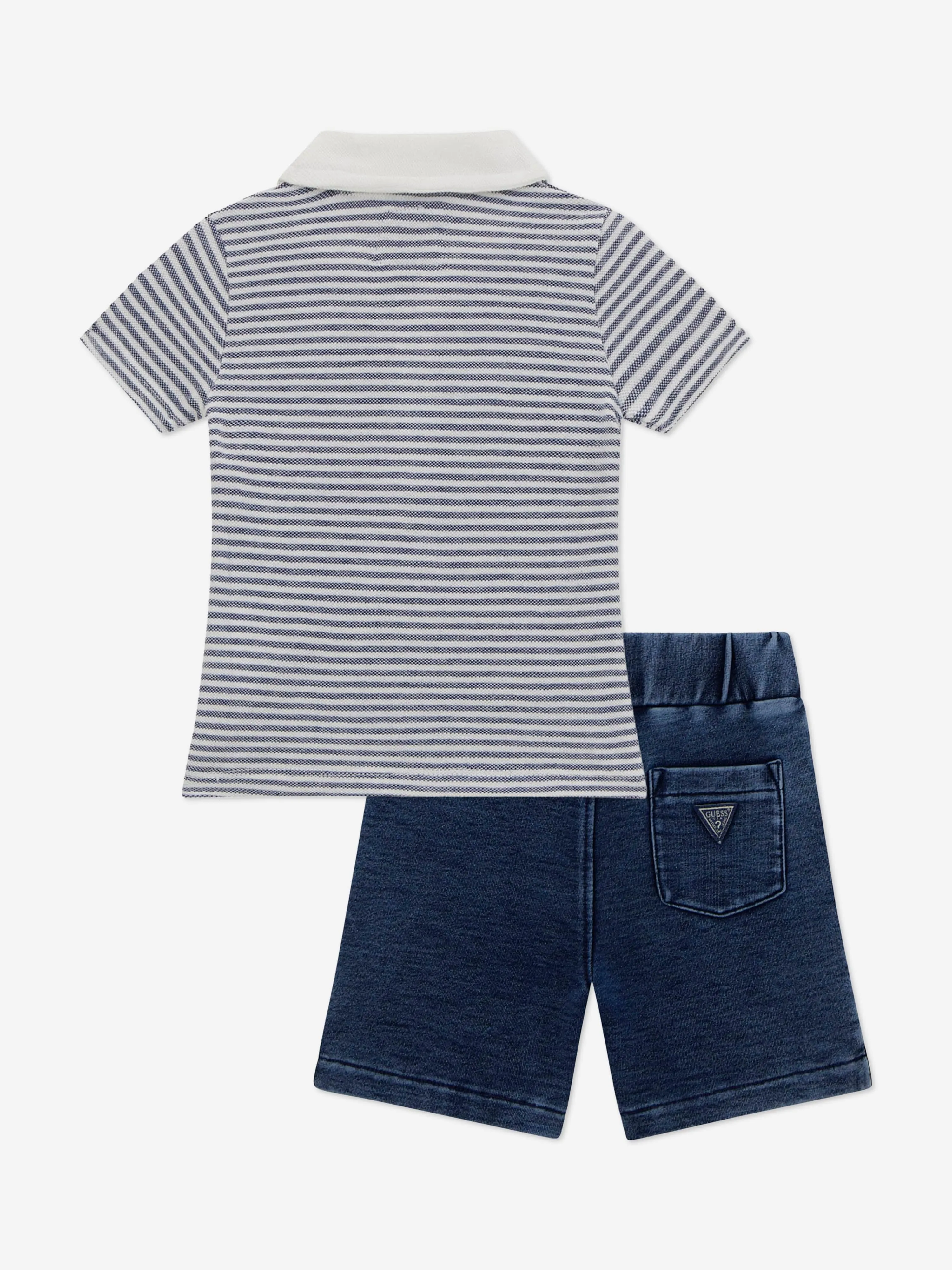 Baby-Jungen Polo-Shirt und Shorts-Set in Blau