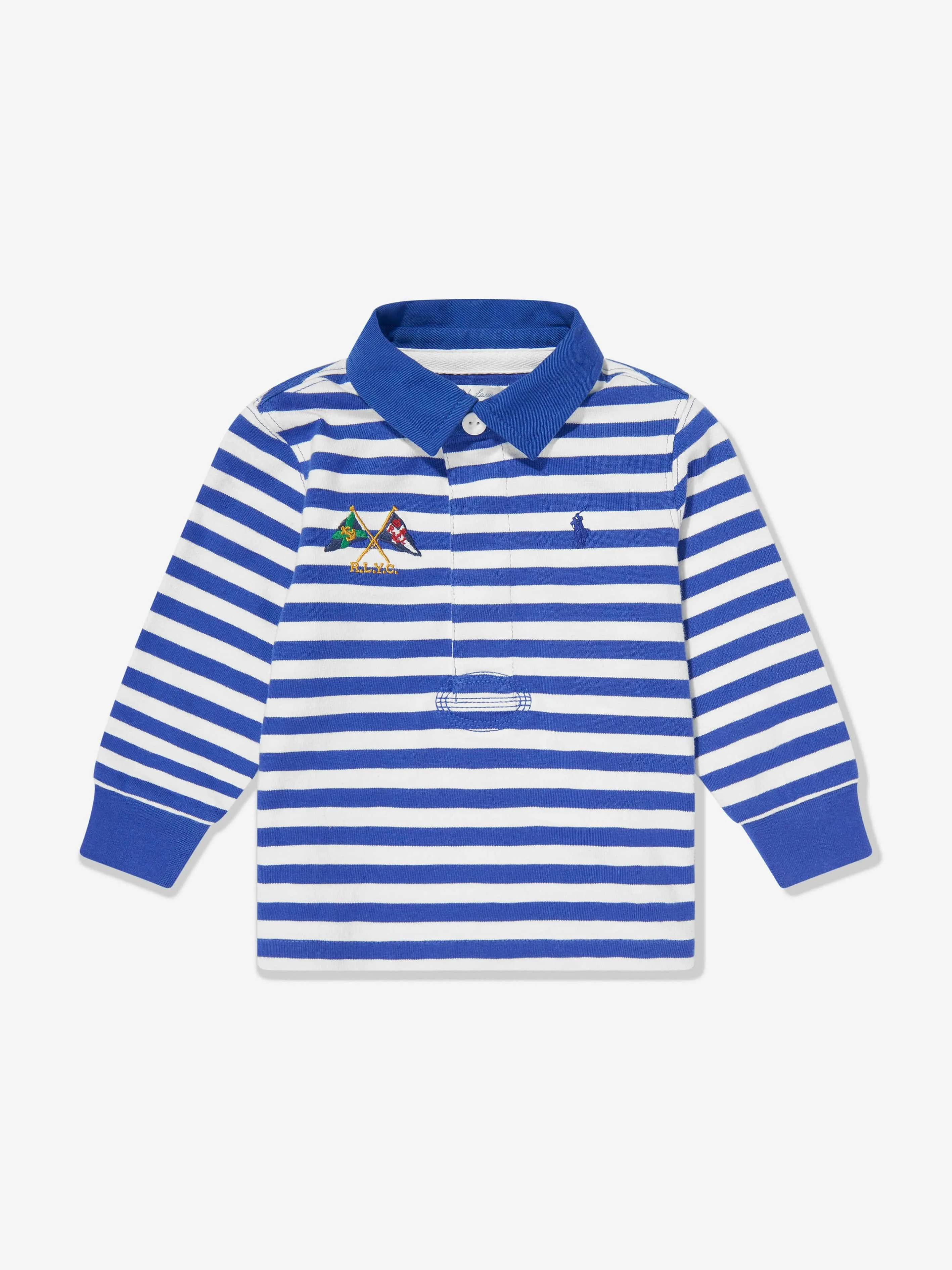 Baby Boys Rugby-Oberteil und Shorts-Set in Blau