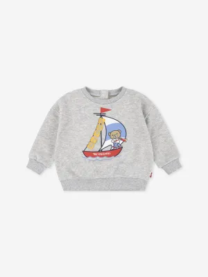 Baby Boys Segeln 3D Sweatshirt in Grau