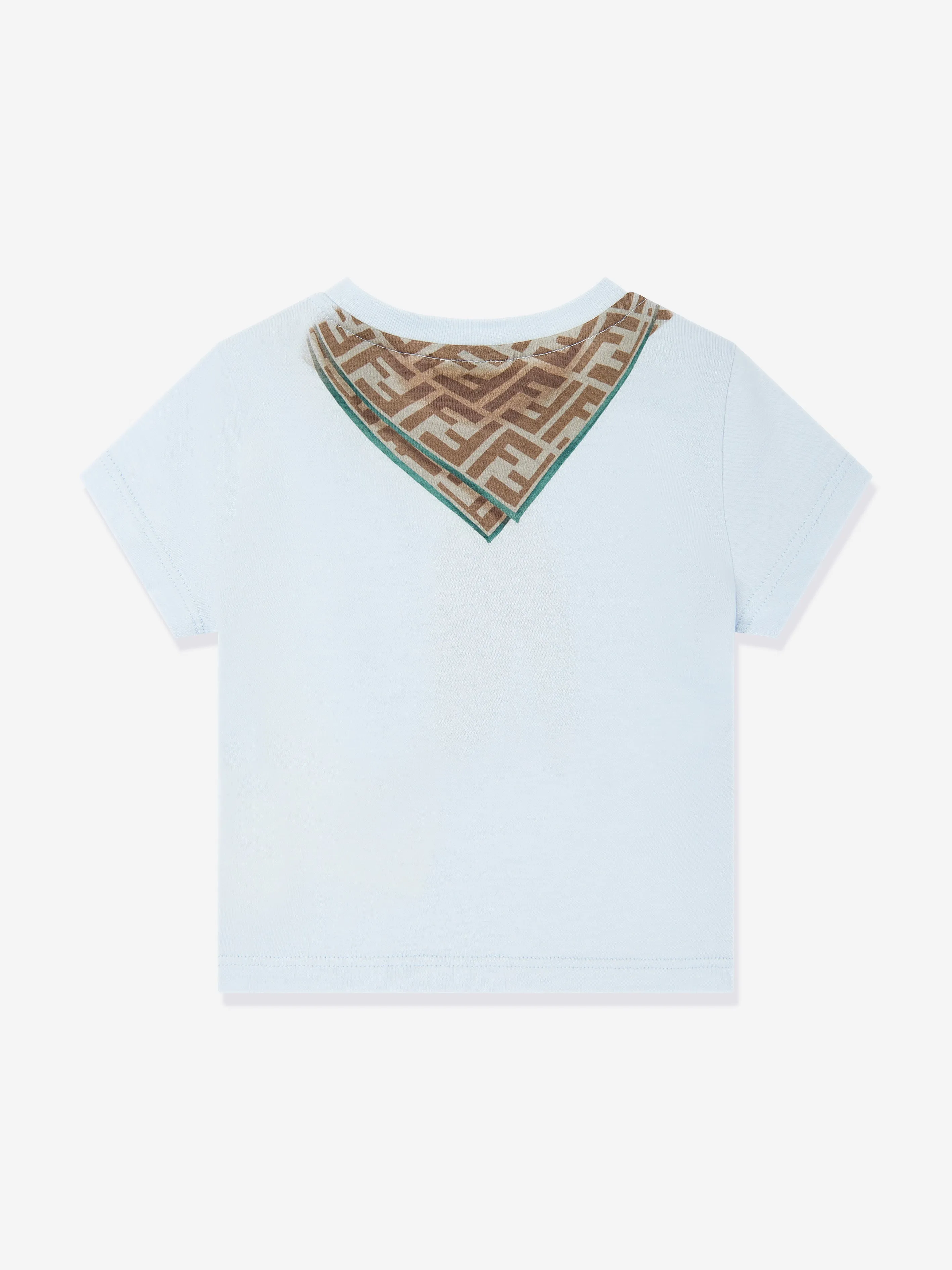 Baby Boys Schal Druck T-Shirt in Blau