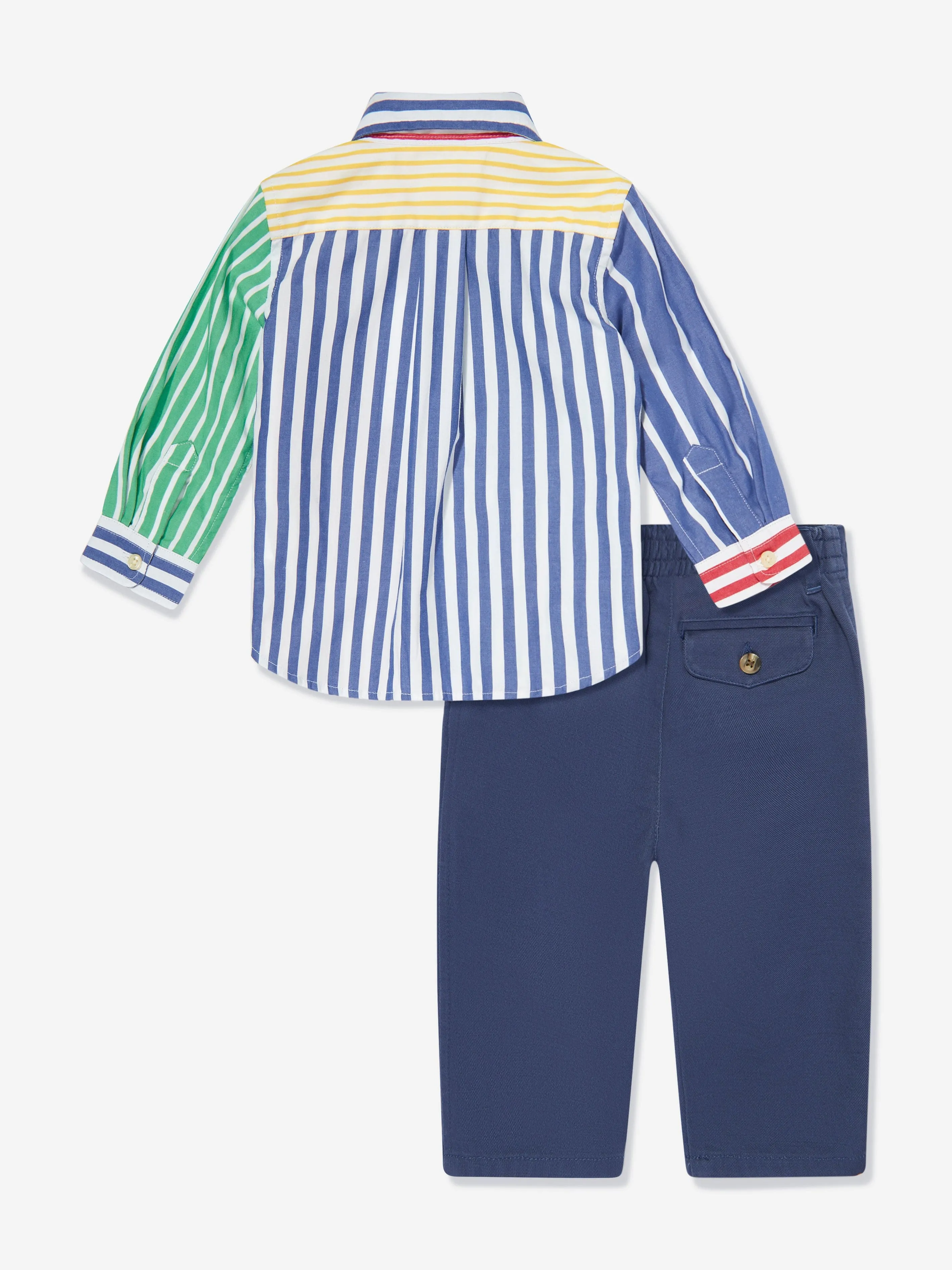 Baby-Jungen-Shirt und Hose-Set in Mehrfarben