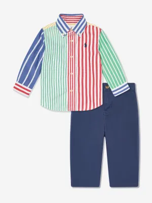 Baby-Jungen-Shirt und Hose-Set in Mehrfarben
