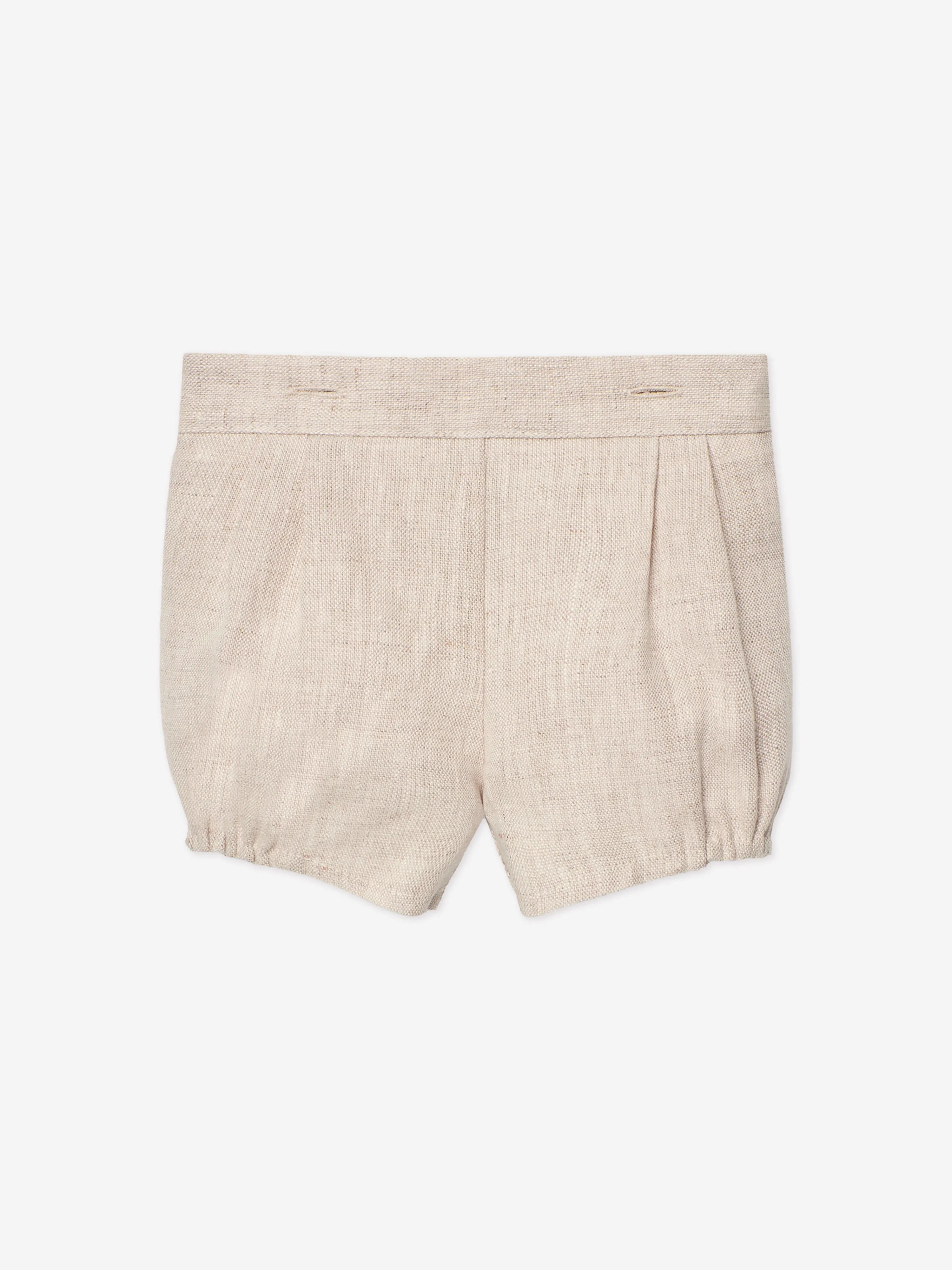 Baby-Jungen-Kurzarm-Set in Beige