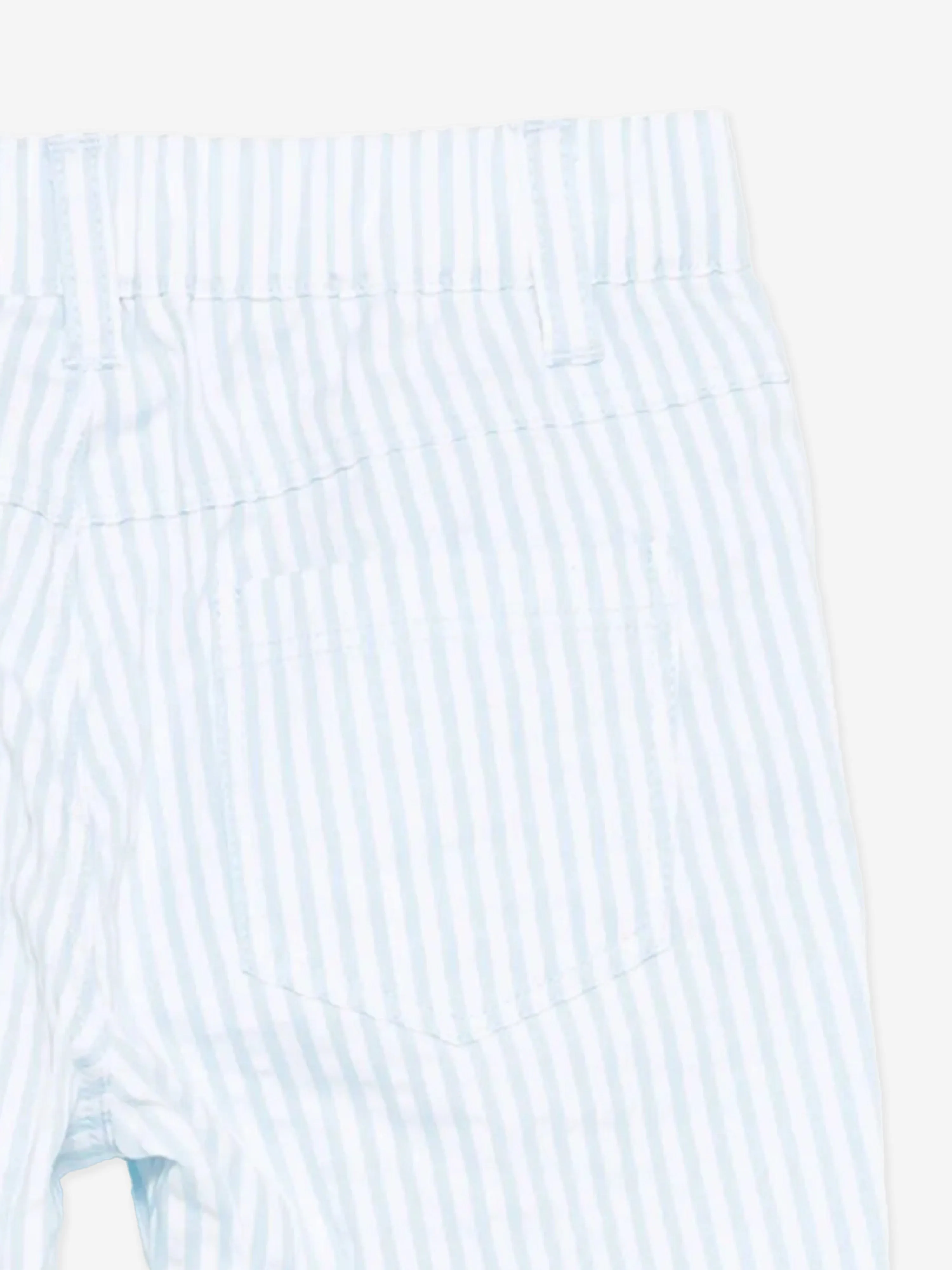Blaue gestreifte Teddybär-Hose für Babyjungen