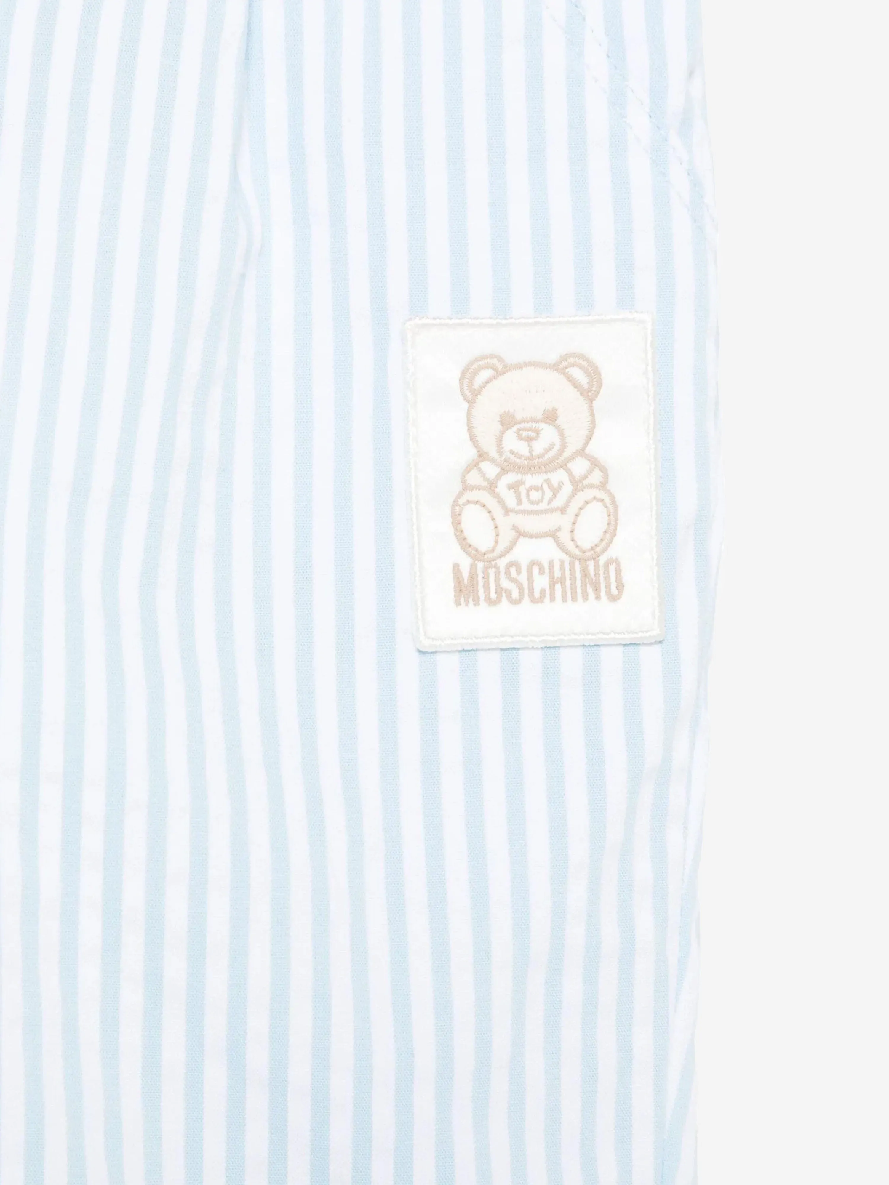 Blaue gestreifte Teddybär-Hose für Babyjungen