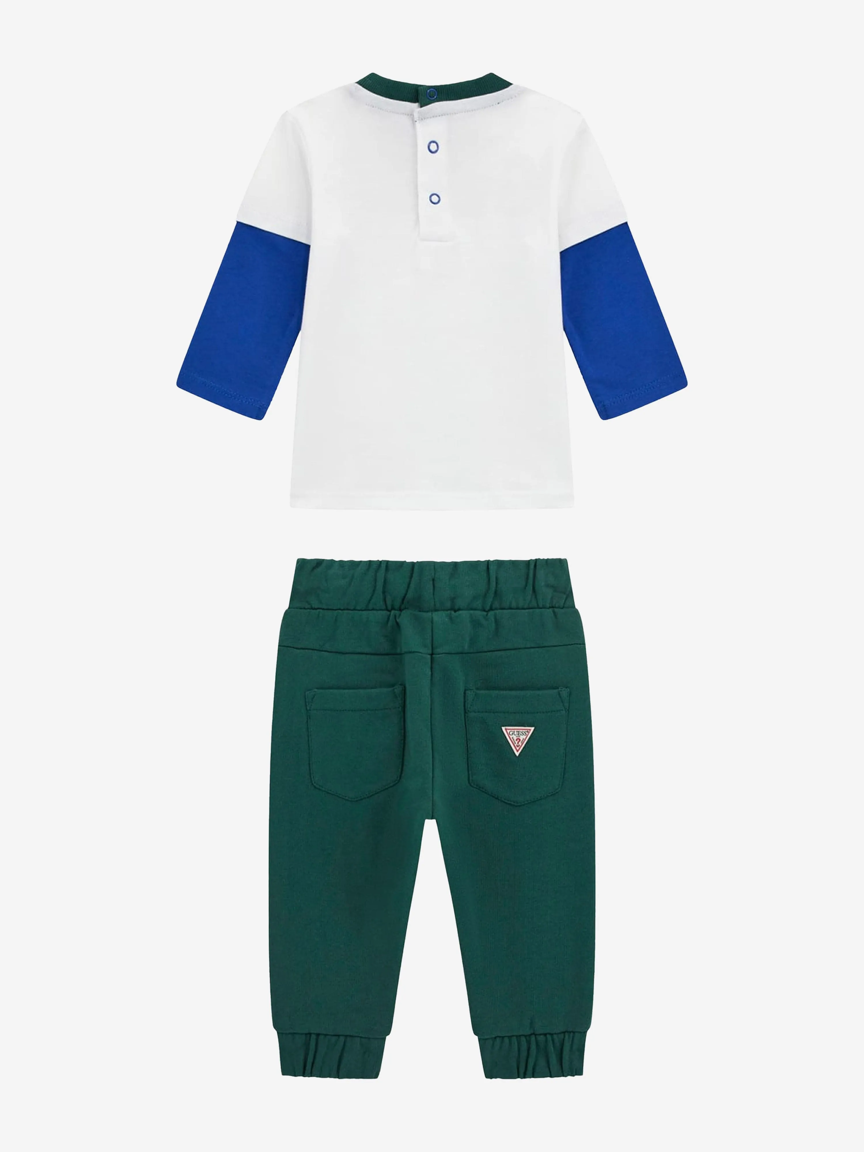 Baby Boys T-Shirt und Hose Set in Weiß