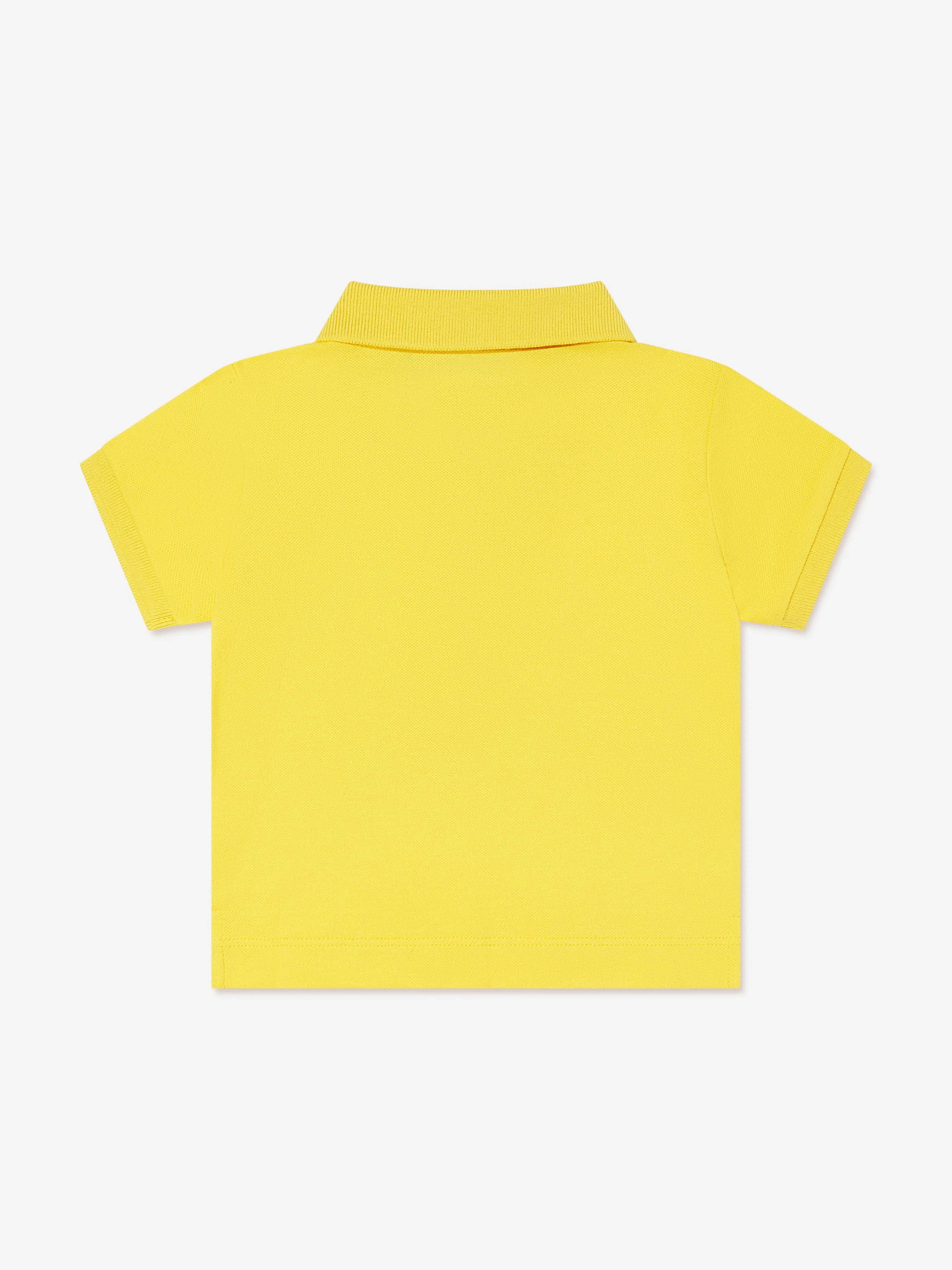 Baby Boys Teddybär Polo-Shirt in Gelb