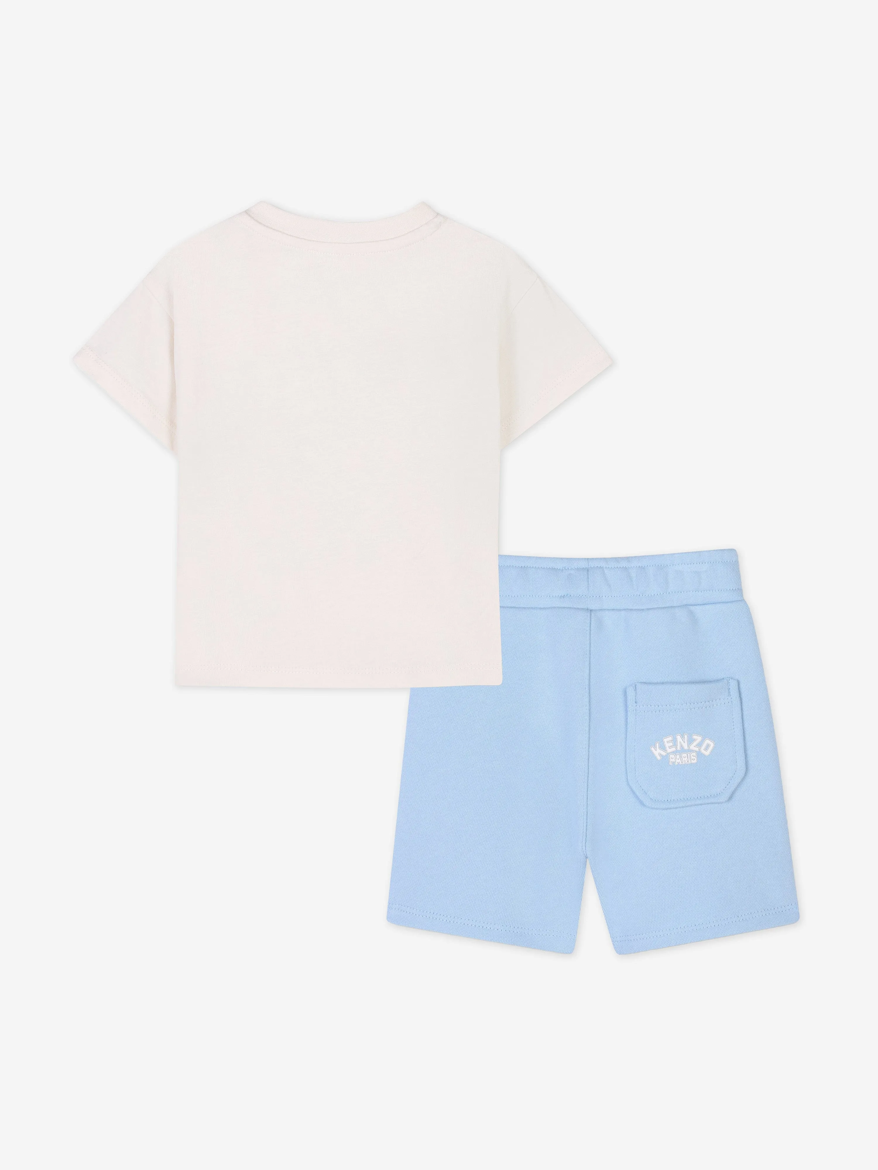 Baby Boys Tiger Kurzarm-Set in Blau