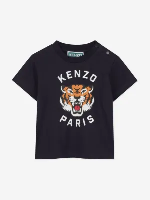Baby Boys Tiger T-Shirt in Marineblau