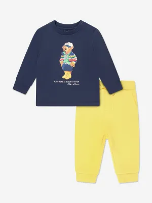 Baby-Jungen-Hose-Set in Marineblau