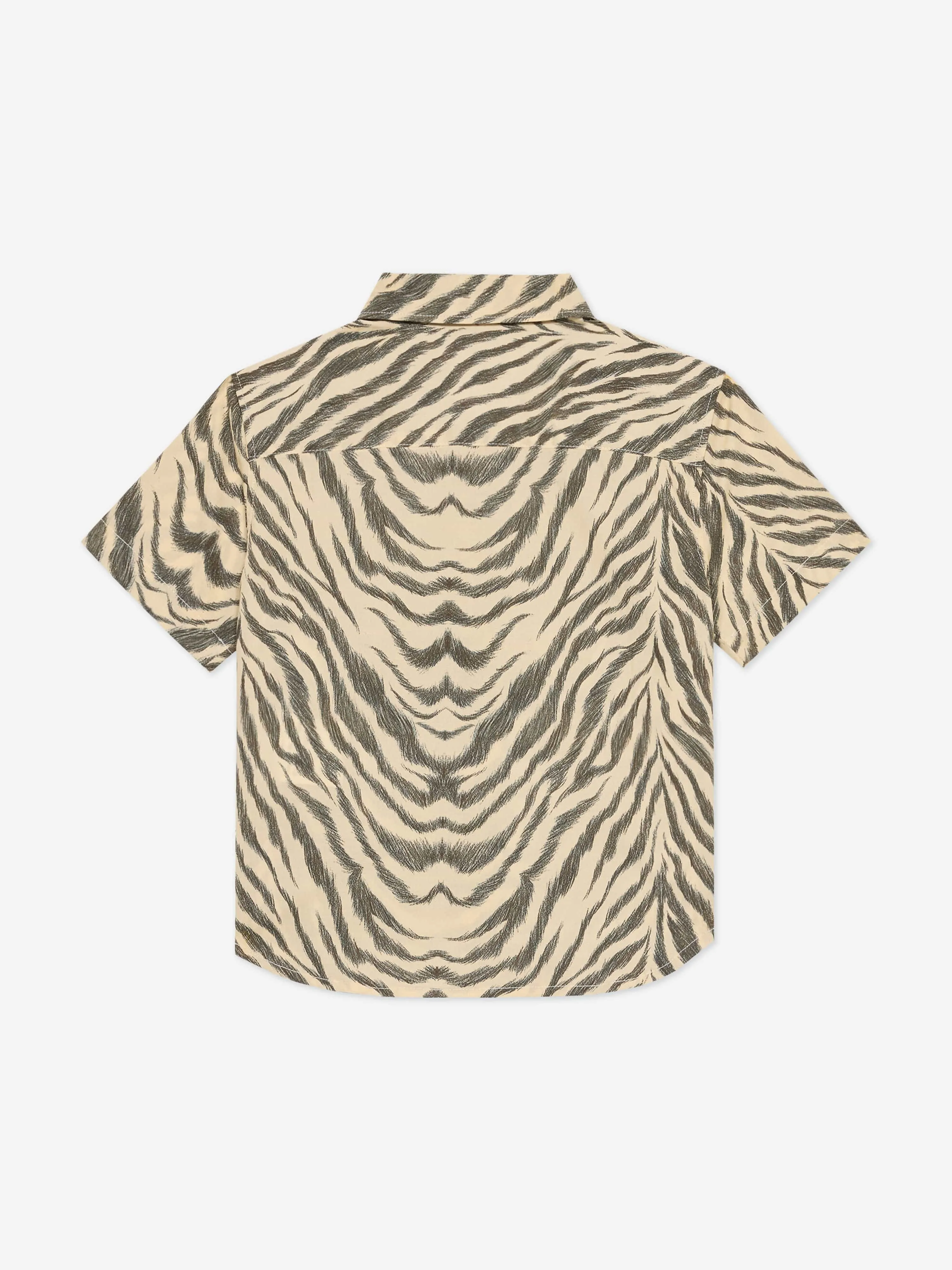 Braunes Zebra-Print Hemd für Babyjungen