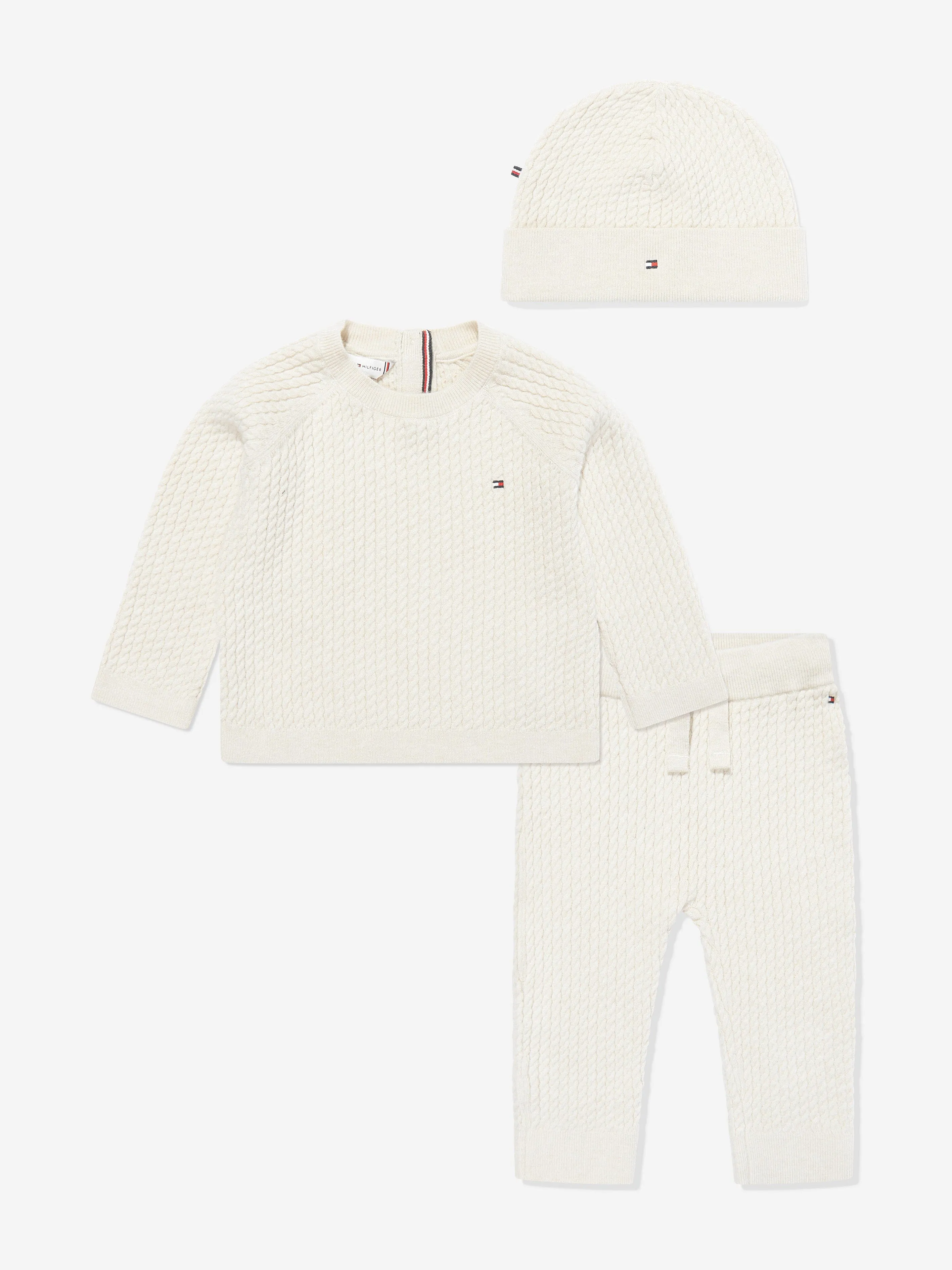 Baby-Strick-Geschenkset in Beige