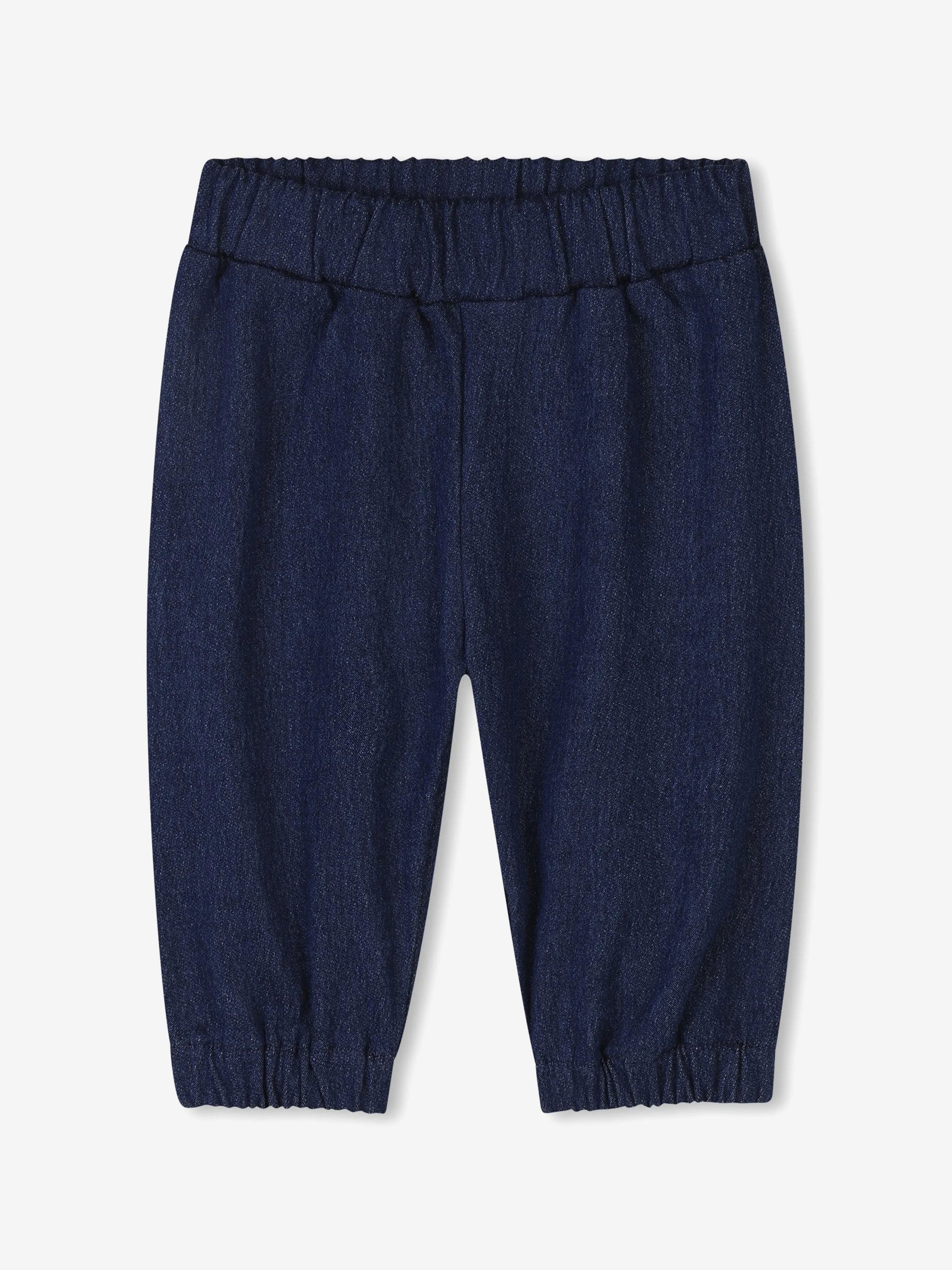 Baby Fleece Denim Jogginganzug-Set in Blau